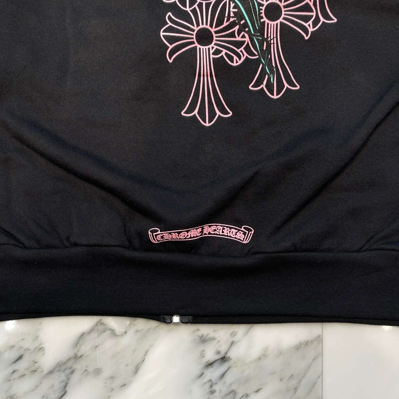 CHROME HEARTS × DEADLLY DOLL Zip Up Hoodie Size M クロムハーツ × デッドリードール ジップアップフーディ サイズM