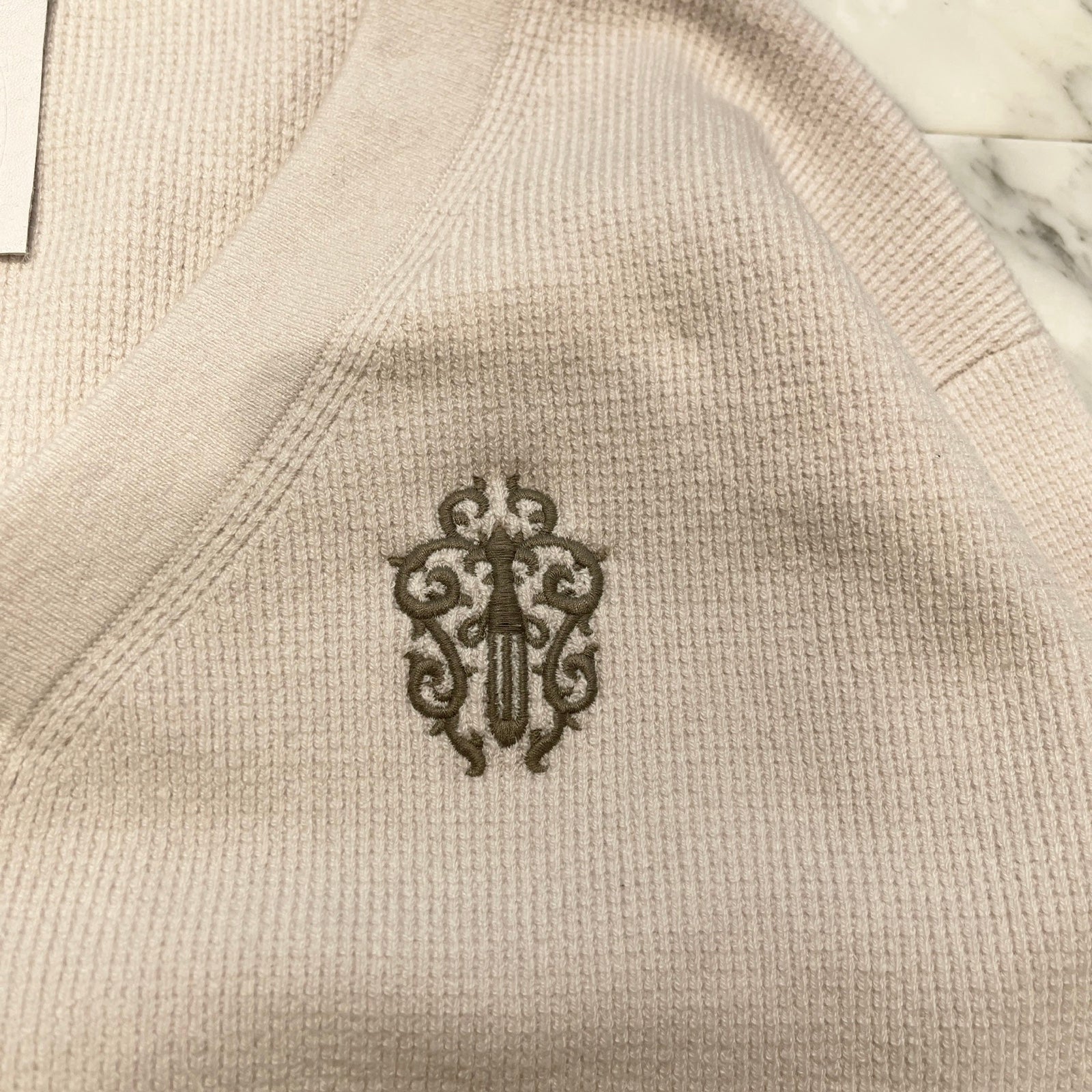 CHROME HEARTS YNOT Vine Dagger Embroidery Cashmere Knit Cardigan Size L クロムハーツ ワイノット ヴァインダガー ロゴ刺繍 カシミヤニットカーディガン サイズL