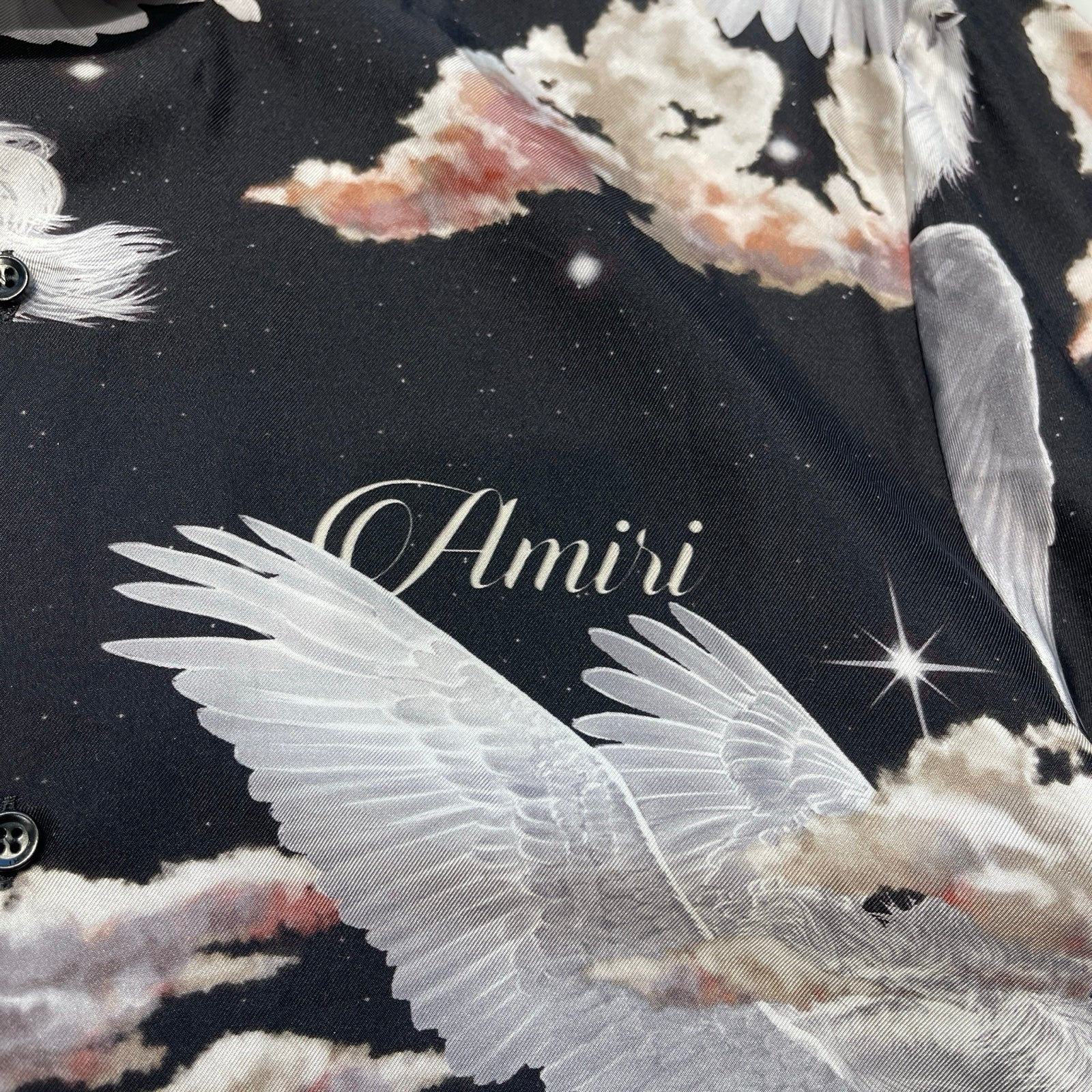 AMIRI ALL OVER PEGASUS BOWLING SHIRT Size L アミリ オールオーバー ペガサス ボウリング シャツ シルクシャツ サイズL