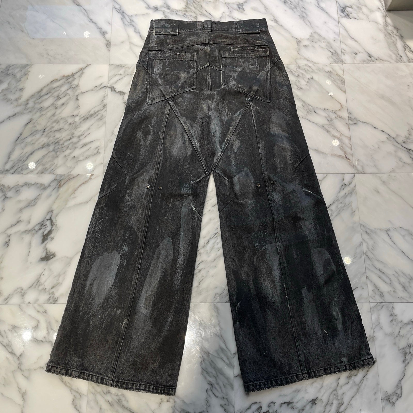 NO/FAITH STUDIOS WAVE HEAVY DENIM V294 465-45 Size M ノーフェイス ストゥディオス ウェイブヘビーデニム サイズM