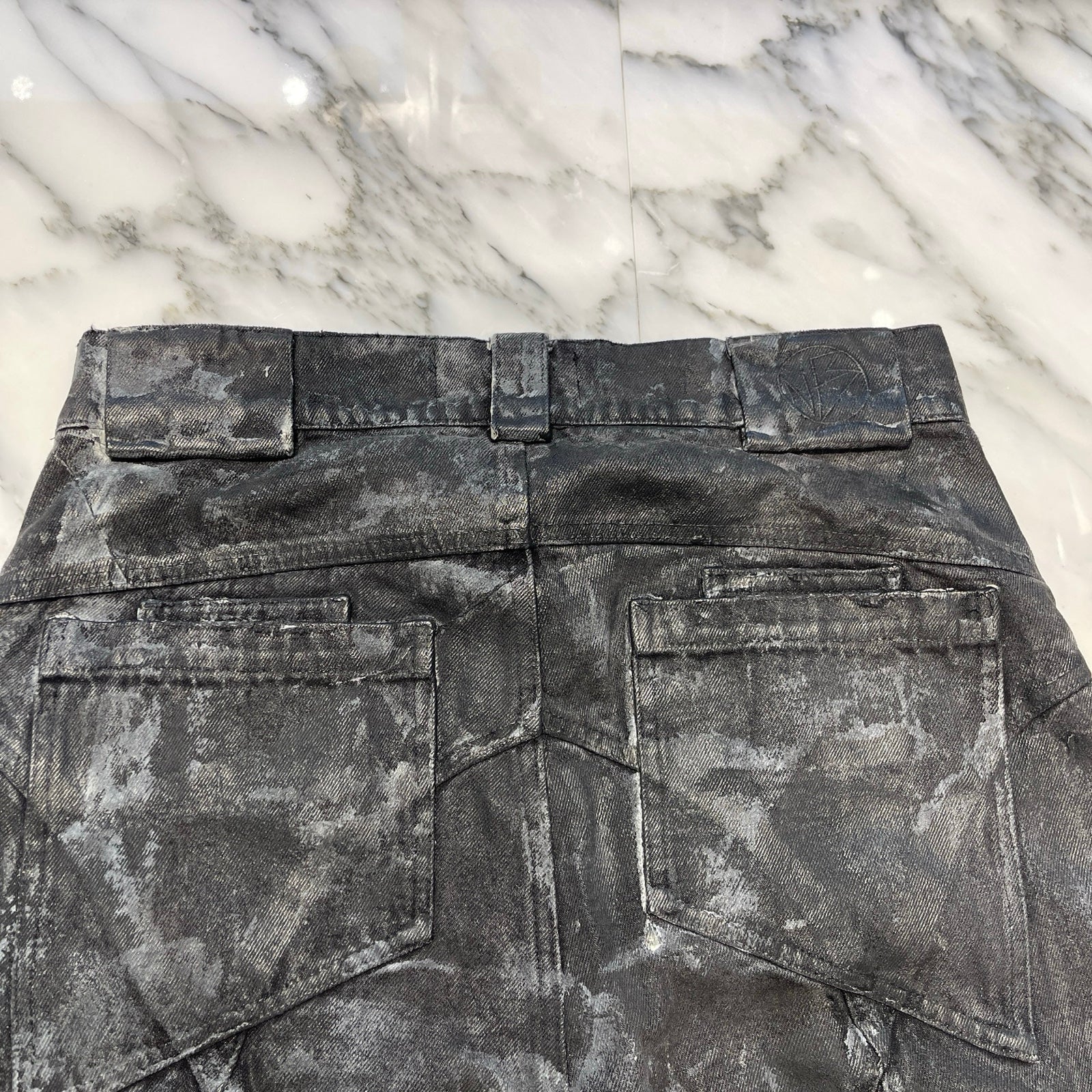 NO/FAITH STUDIOS WAVE HEAVY DENIM V294 465-45 Size M ノーフェイス ストゥディオス ウェイブヘビーデニム サイズM