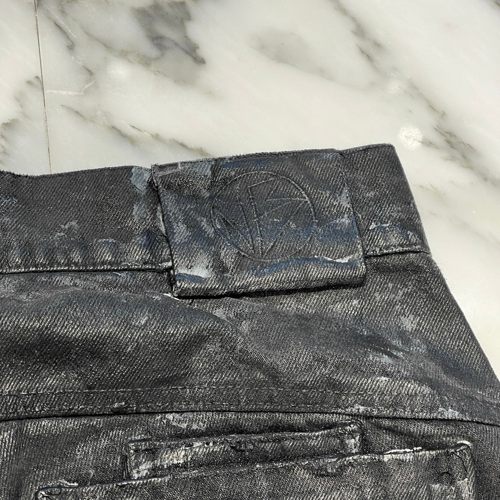 NO/FAITH STUDIOS WAVE HEAVY DENIM V294 465-45 Size M ノーフェイス ストゥディオス ウェイブヘビーデニム サイズM