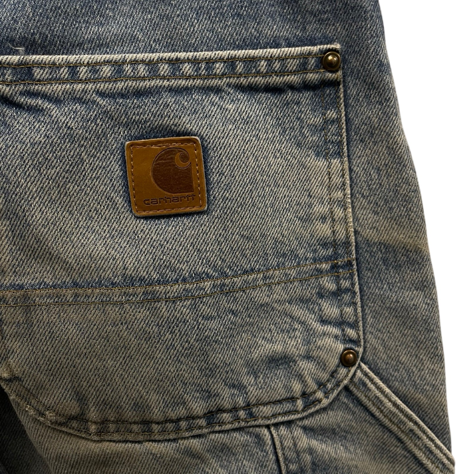 Carhartt Double Knee Denim Painter Pants Size 32×32