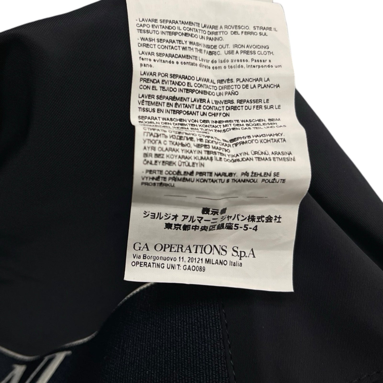 EMPORIO ARMANI 2020AW Polyester Hooded Jacket 6H1BL0 1NYFZ Size50