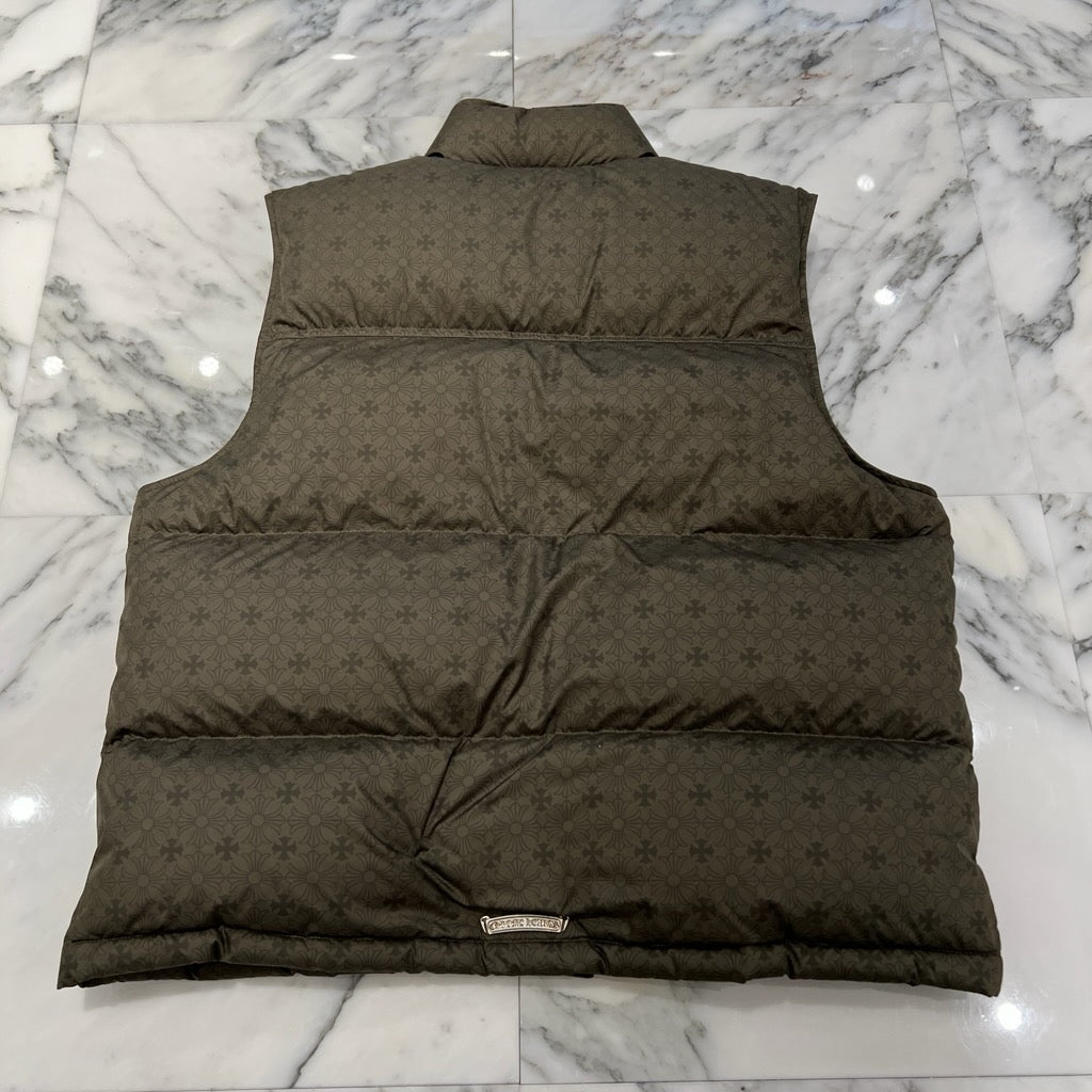 CHROME HEARTS CH Plus Stiff Down Vest Size M クロムハーツ CHプラス