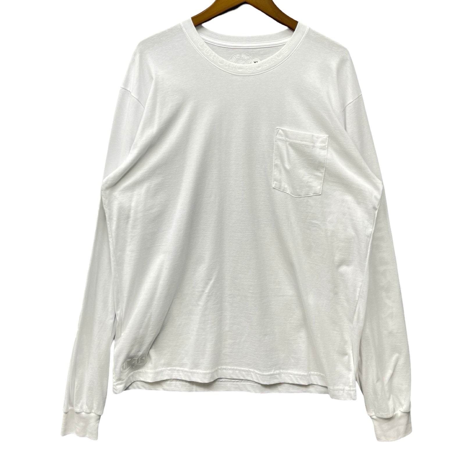 CHROME HEARTS Neck Logo Long Sleeve Tee Size XL