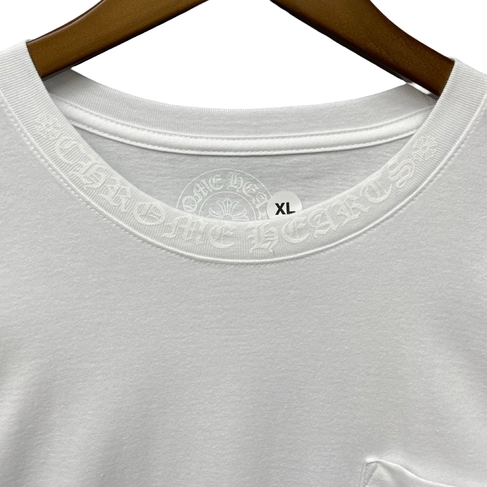 CHROME HEARTS Neck Logo Long Sleeve Tee Size XL