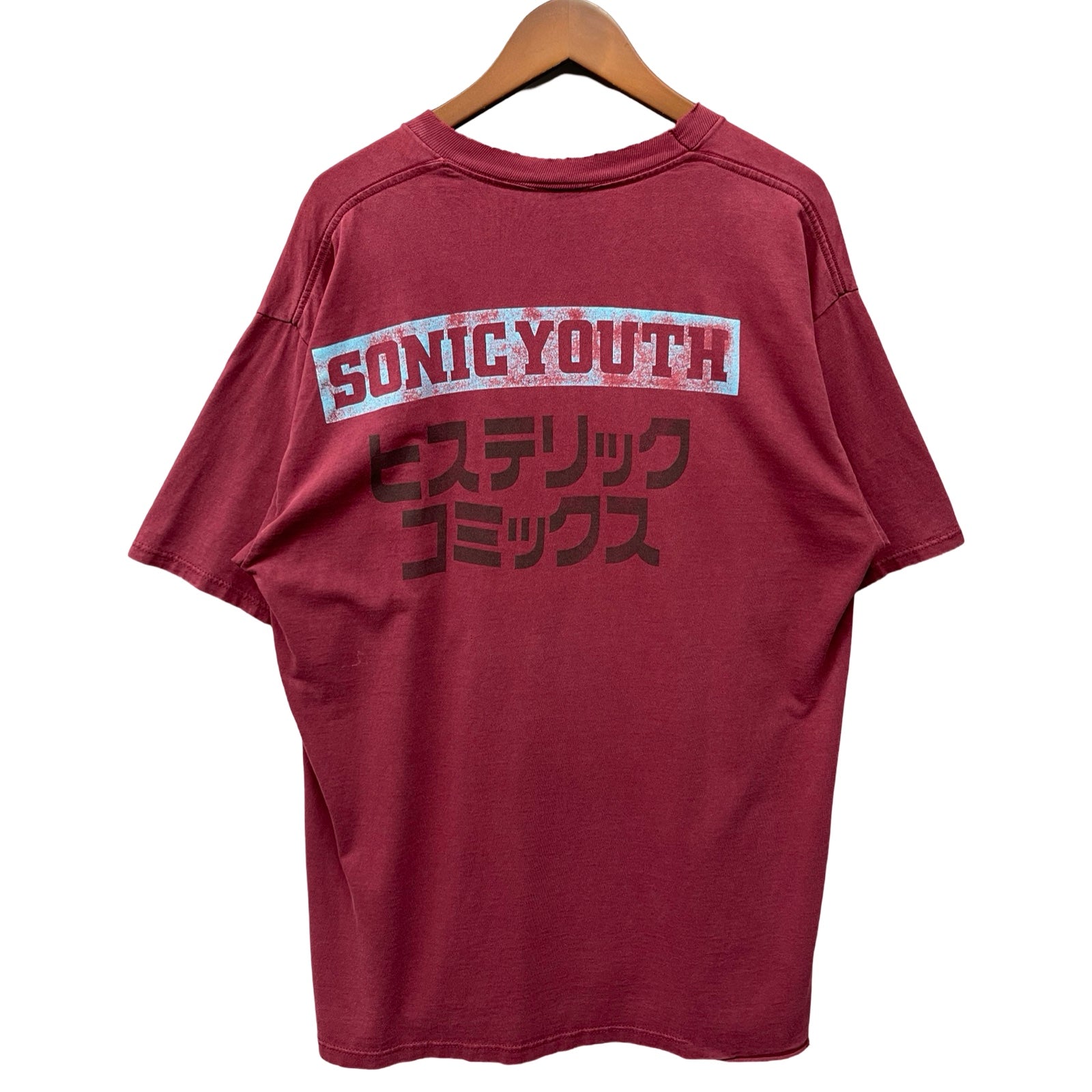 Vintage 90's HYSTERIC GLAMOUR × SONIC YOUTH Invincible Sonic Youth S/S Tee Size XL