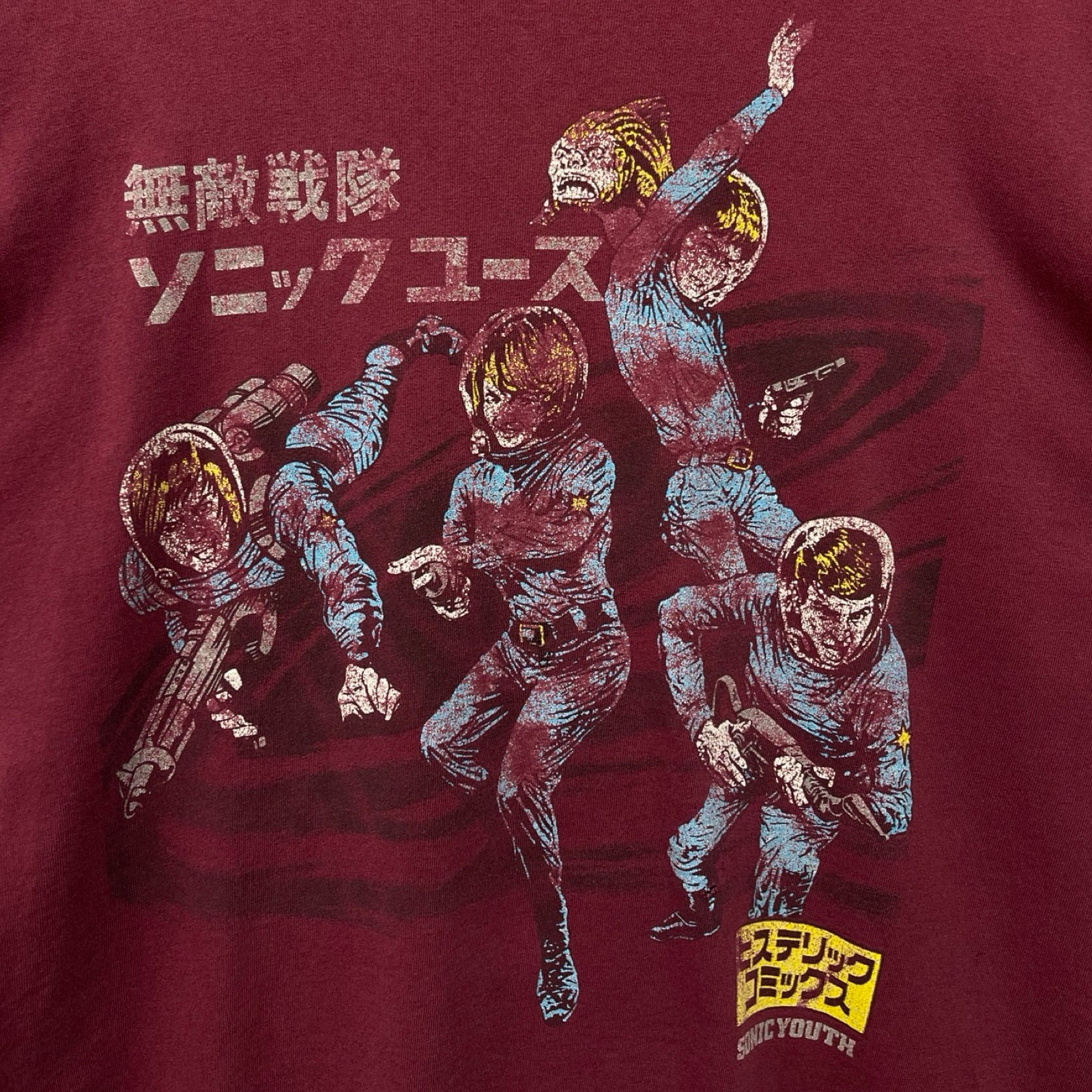 Vintage 90's HYSTERIC GLAMOUR × SONIC YOUTH Invincible Sonic Youth S/S Tee Size XL