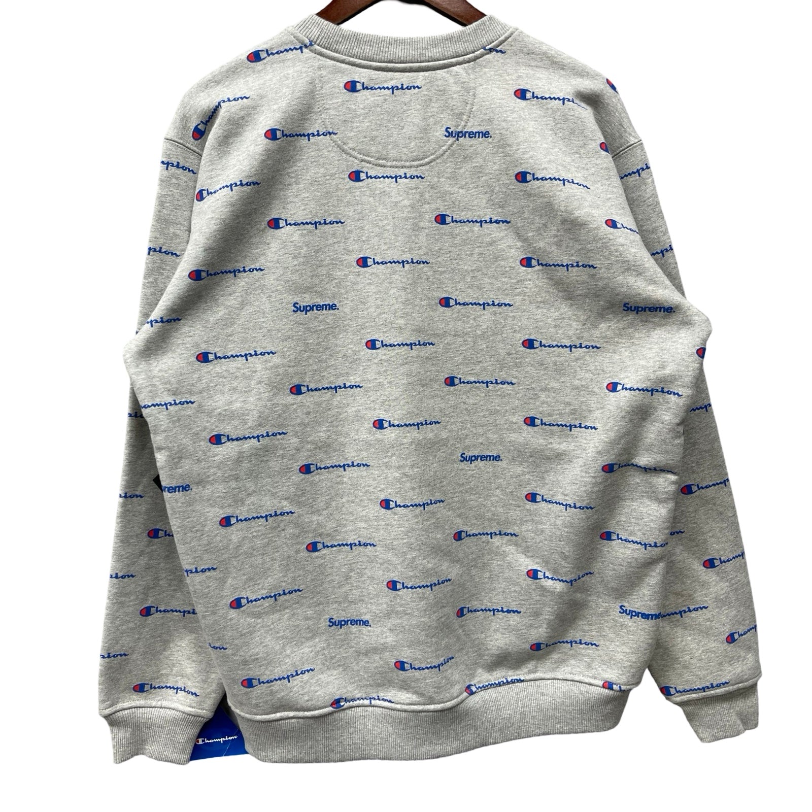Supreme×Champion 2013AW Script Crewneck Swettshirt S7779 646 Size L