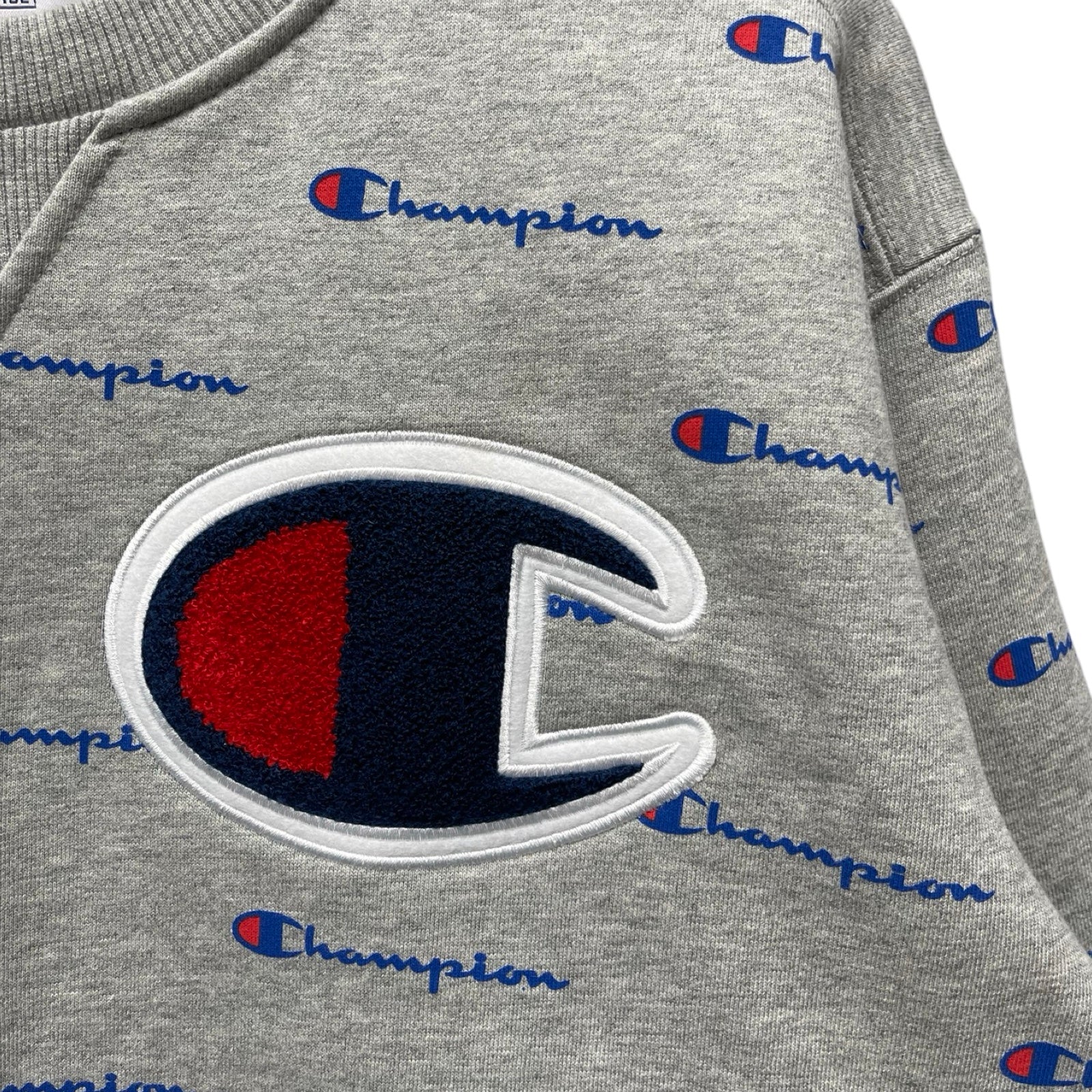 Supreme×Champion 2013AW Script Crewneck Swettshirt S7779 646 Size L