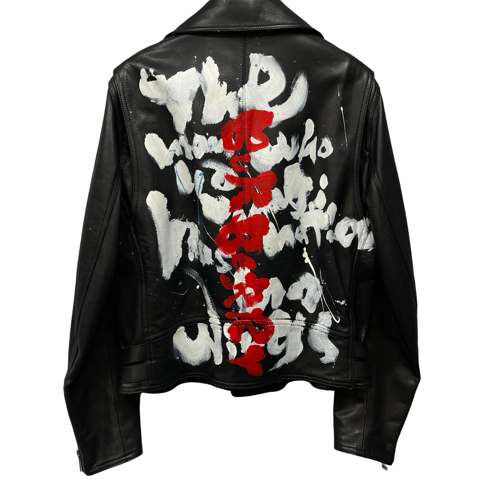 BURBERRY Leather Riders Jacket TNKANFA S1HAM Size 52