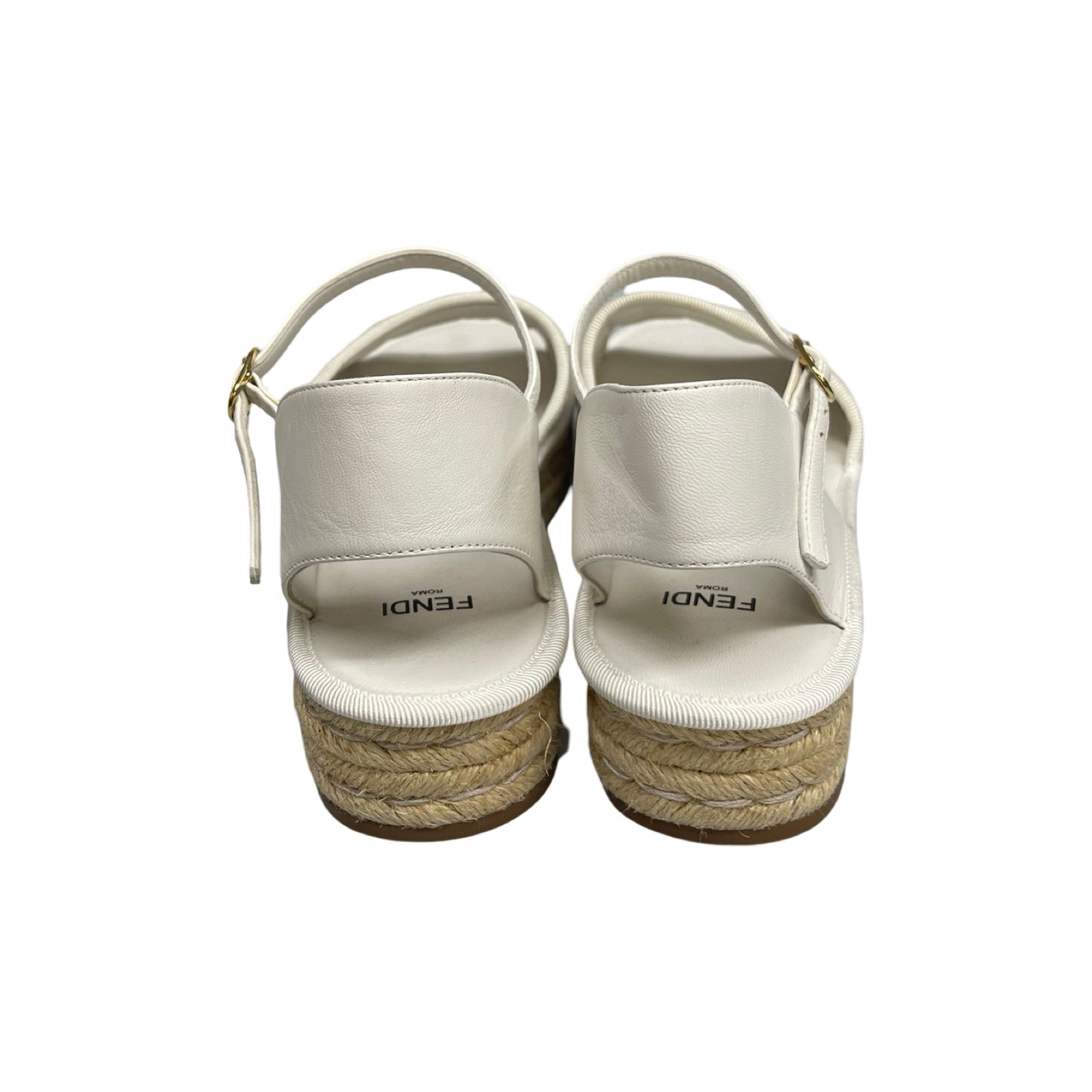 FENDI Rohm Espadrille Platform Sandals Size 36