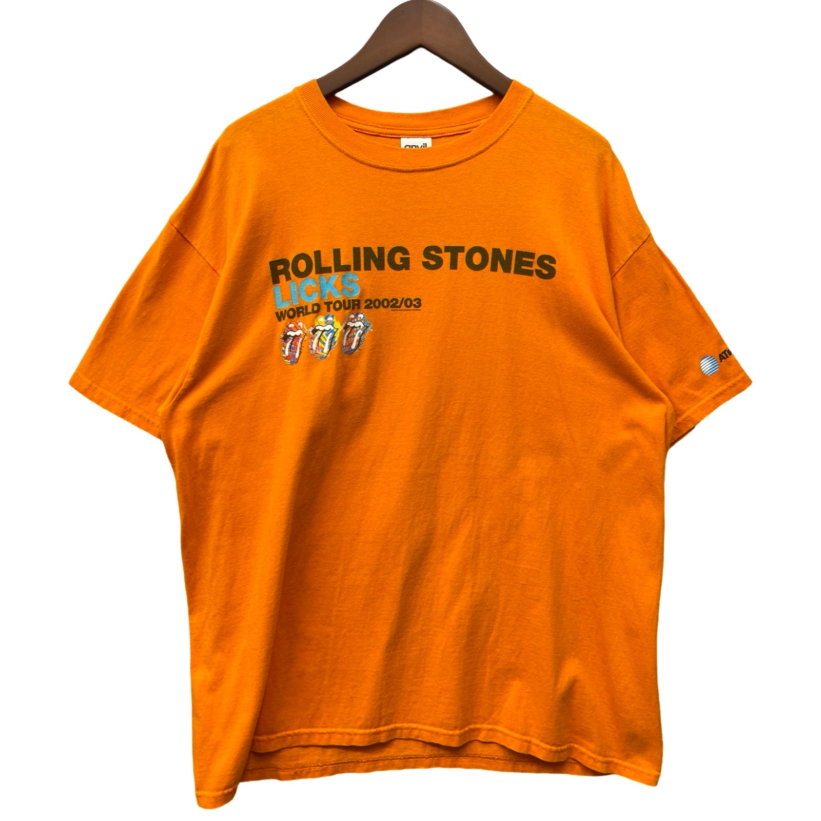 Vintage 02's The Rolling Stones Licks World Tour 2002 S/S Tee Size XL