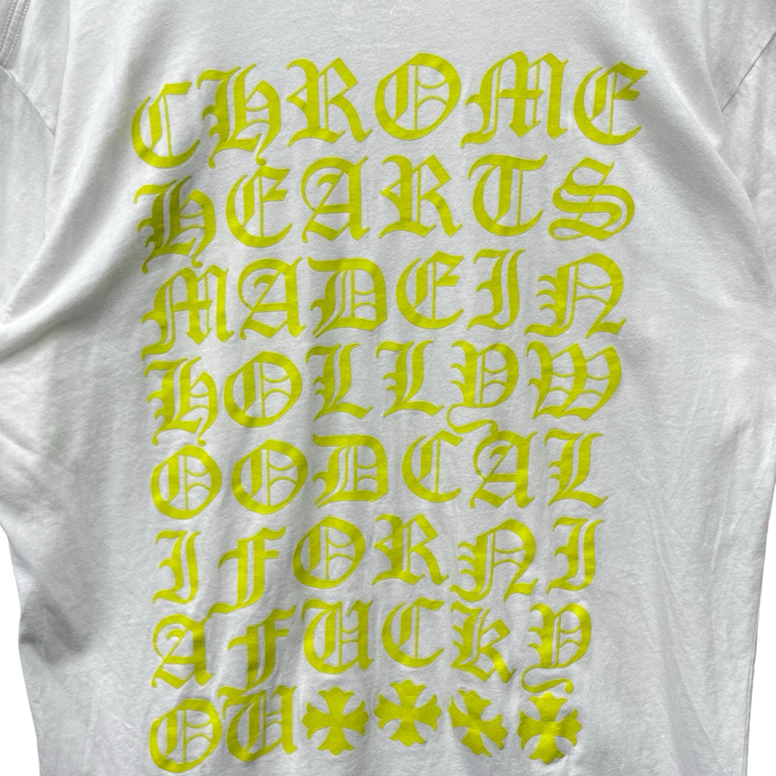 CHROME HEARTS Made In Hollywood Vertical Logo Tee Size L