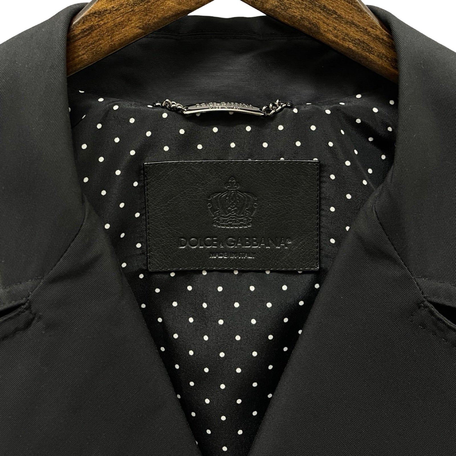 DOLCE＆GABBANA Cotton Double-Breasted Coat G0878T FUM3T-A Size 52