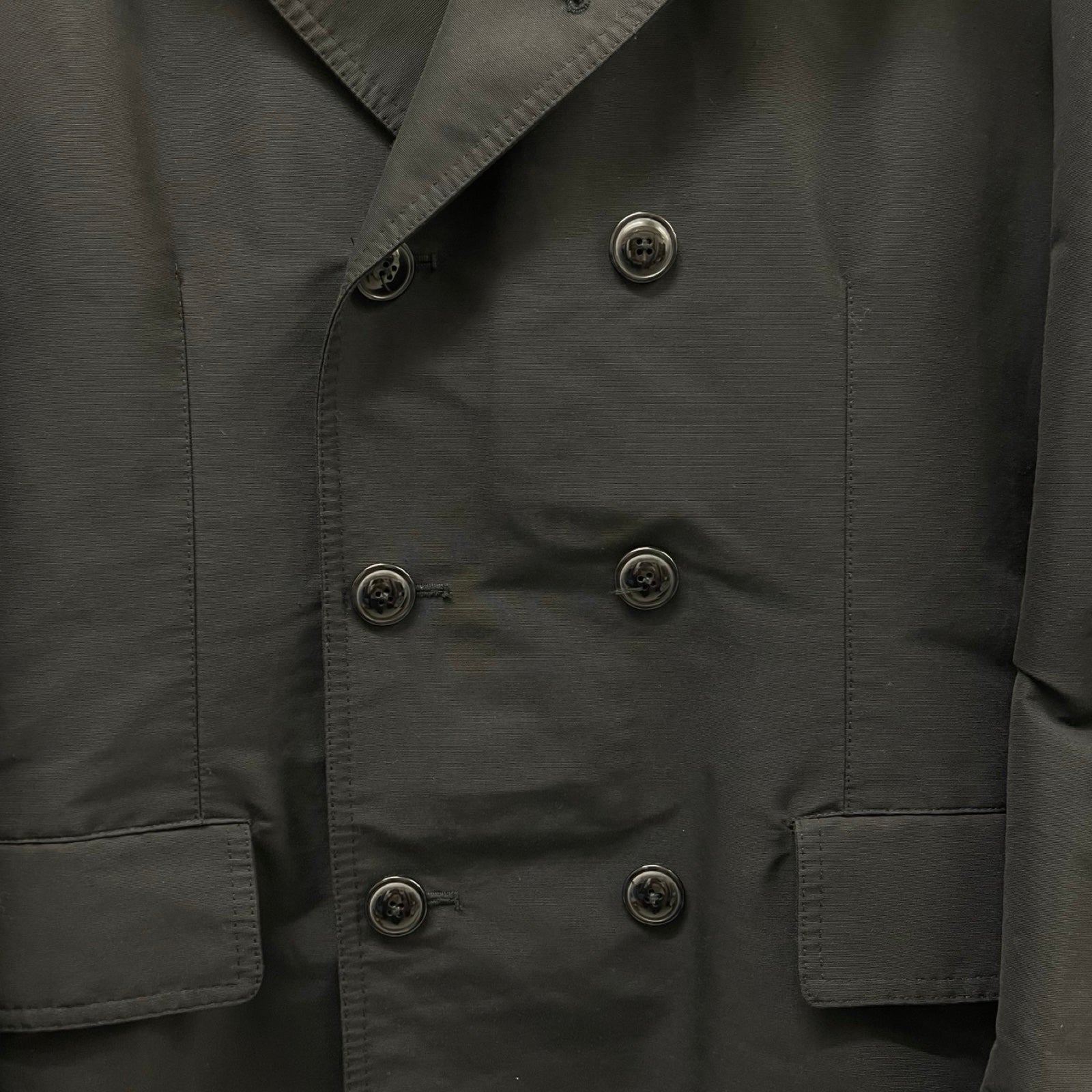 DOLCE＆GABBANA Cotton Double-Breasted Coat G0878T FUM3T-A Size 52