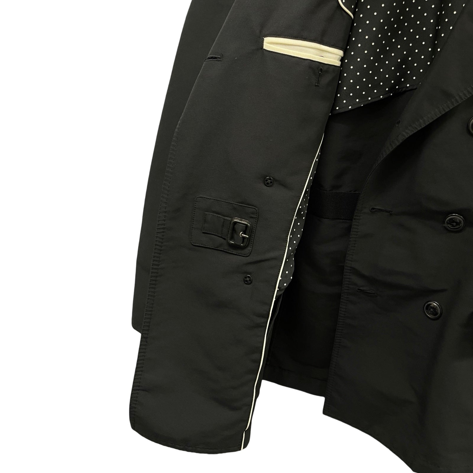 DOLCE＆GABBANA Cotton Double-Breasted Coat G0878T FUM3T-A Size 52