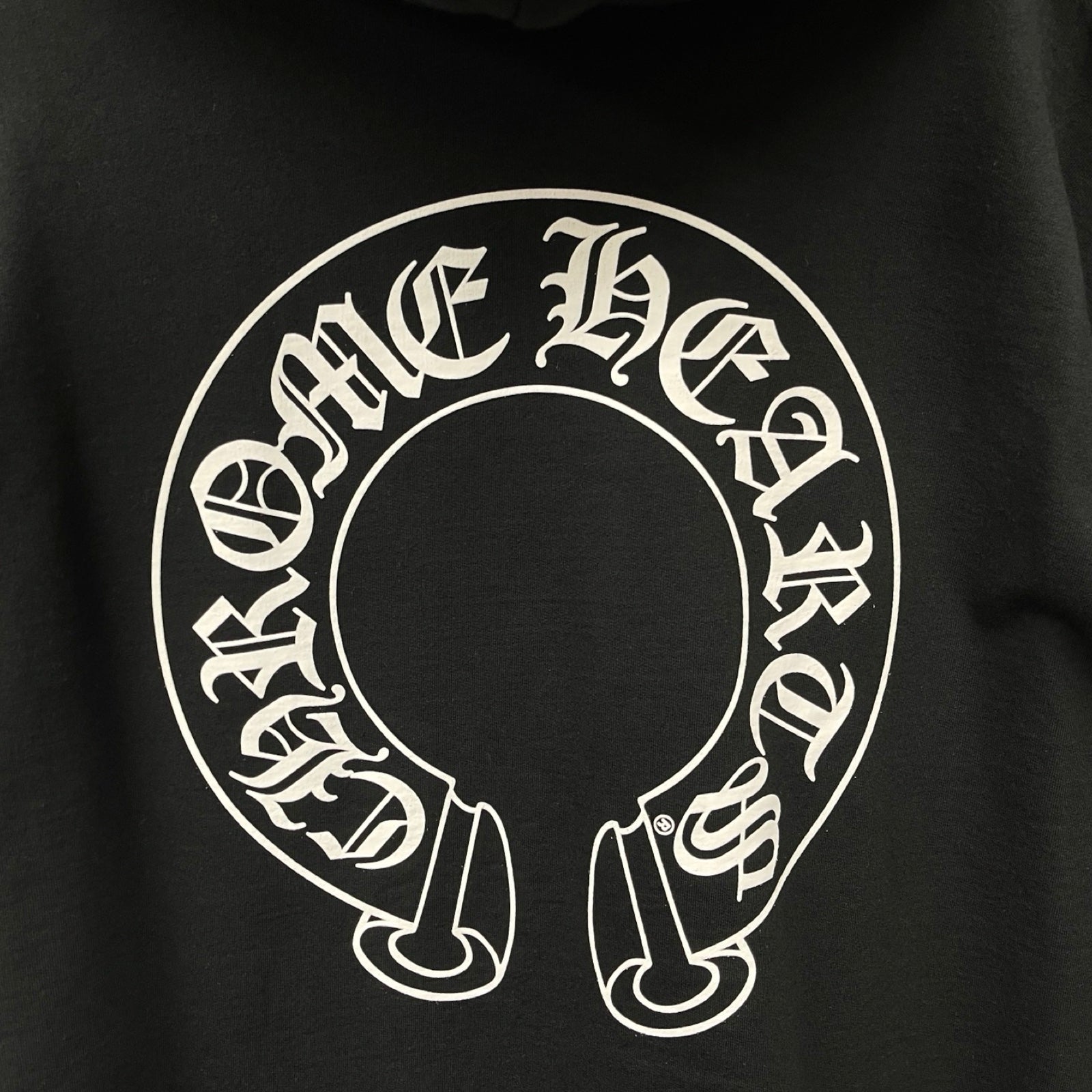 CHROME HEARTS Floral Cross Horseshoe Pullover Hoodie Size M