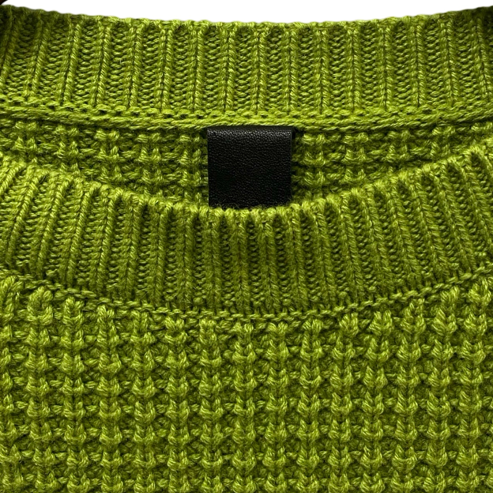 CHROME HEARTS YNOT Unborn Calf Cross Patch Cashmere Knit Sweater Size S