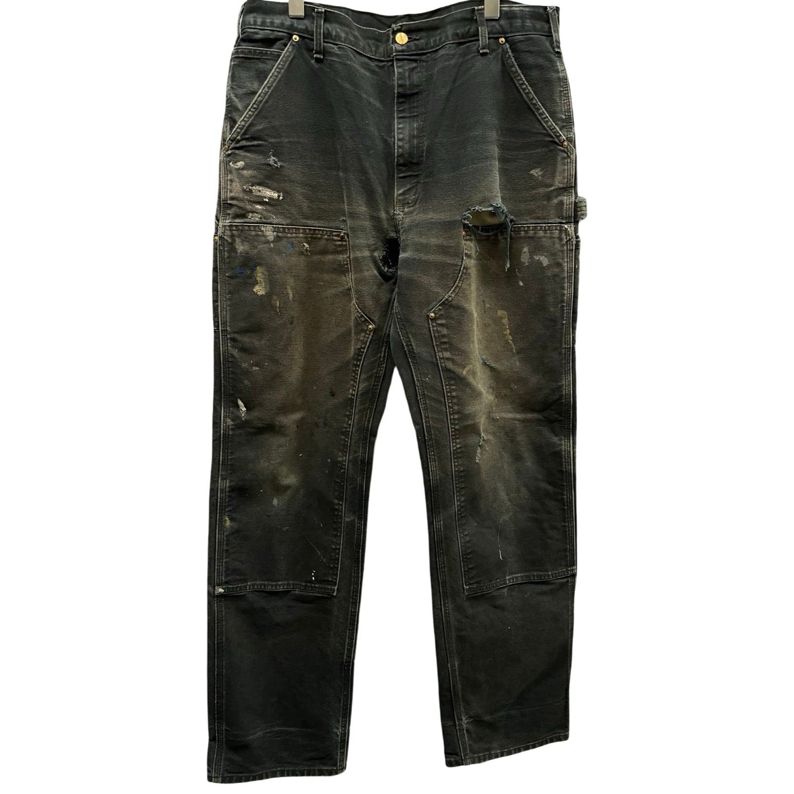 Carhartt Double Knee Denim Painter Pants Size 36×34