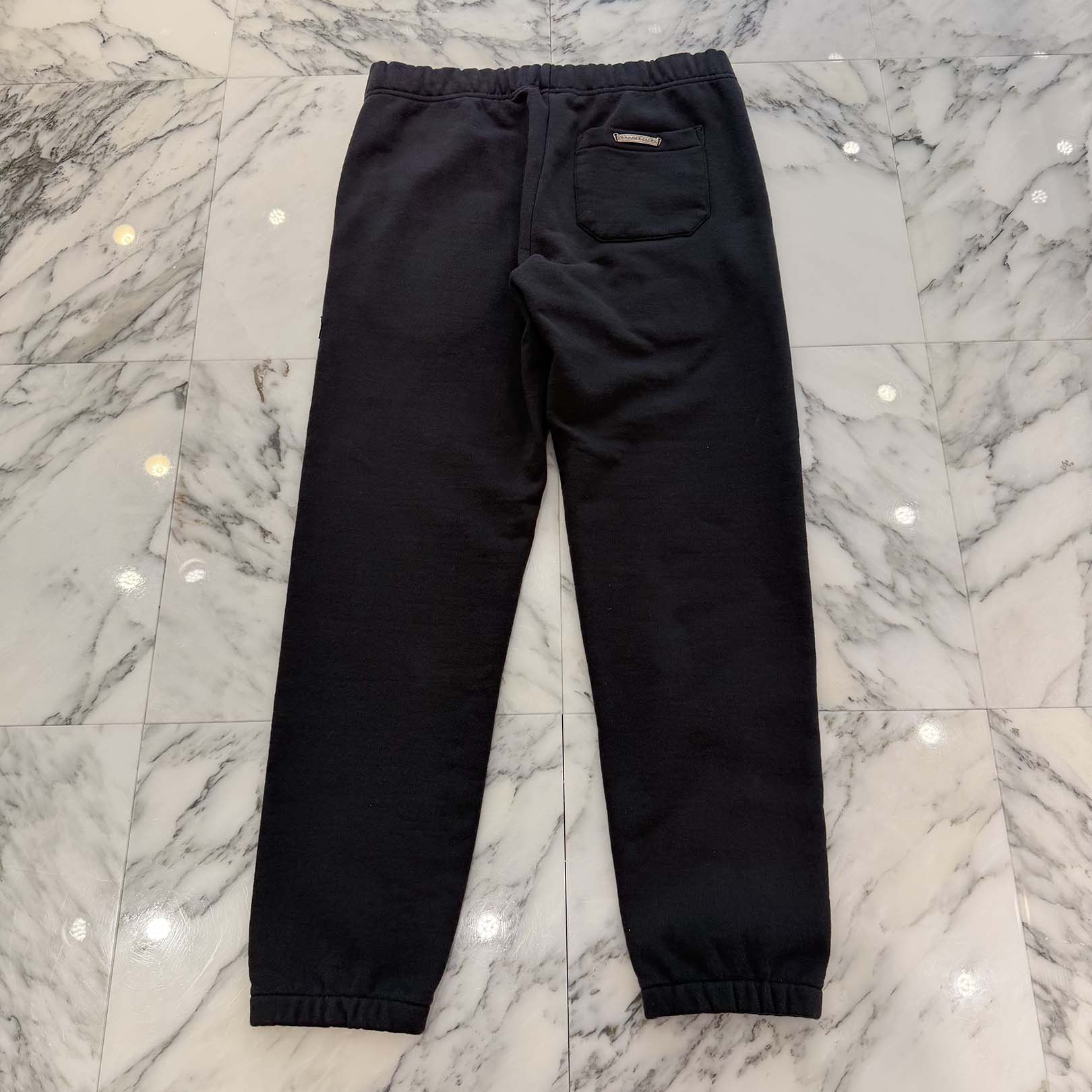 CHROME HEARTS Y NOT 3 Cemetery Cross Leather Patch Sweat Pants Size M クロムハーツ ワイノット 3セメタリークロス レザーパッチ スウェットパンツ サイズM