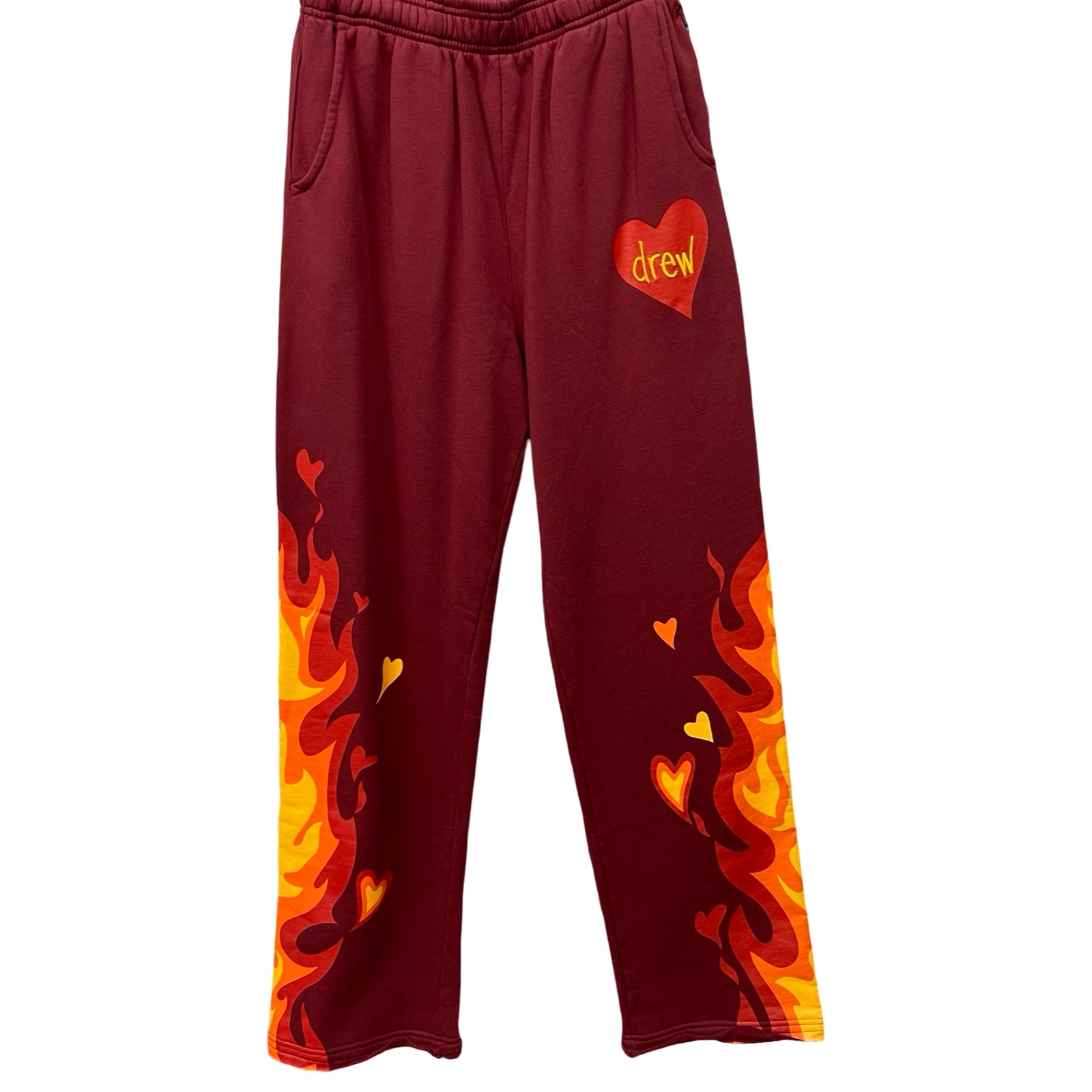 Drew House 2022AW Fire Sweatpant Burgundy Size M