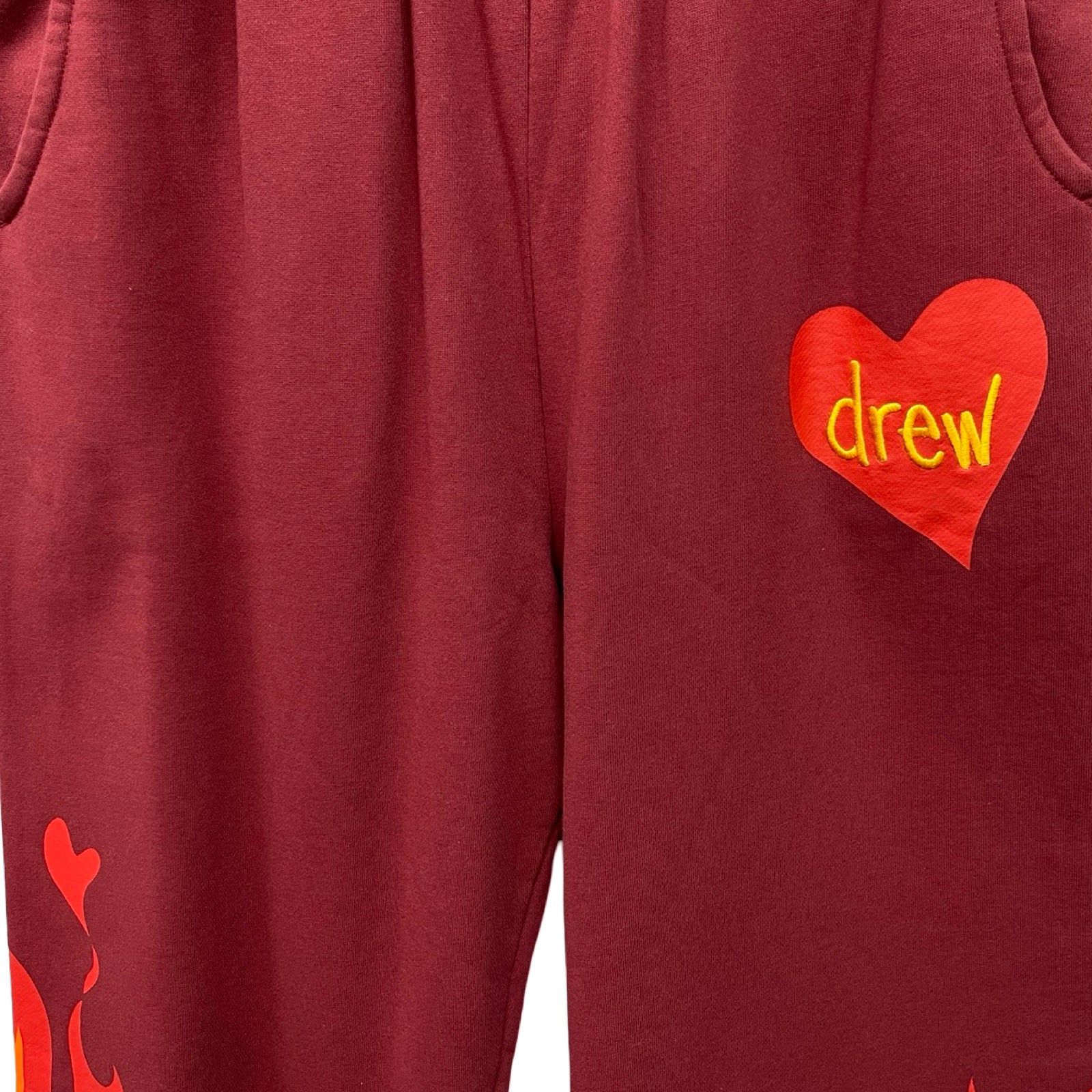 Drew House 2022AW Fire Sweatpant Burgundy Size M