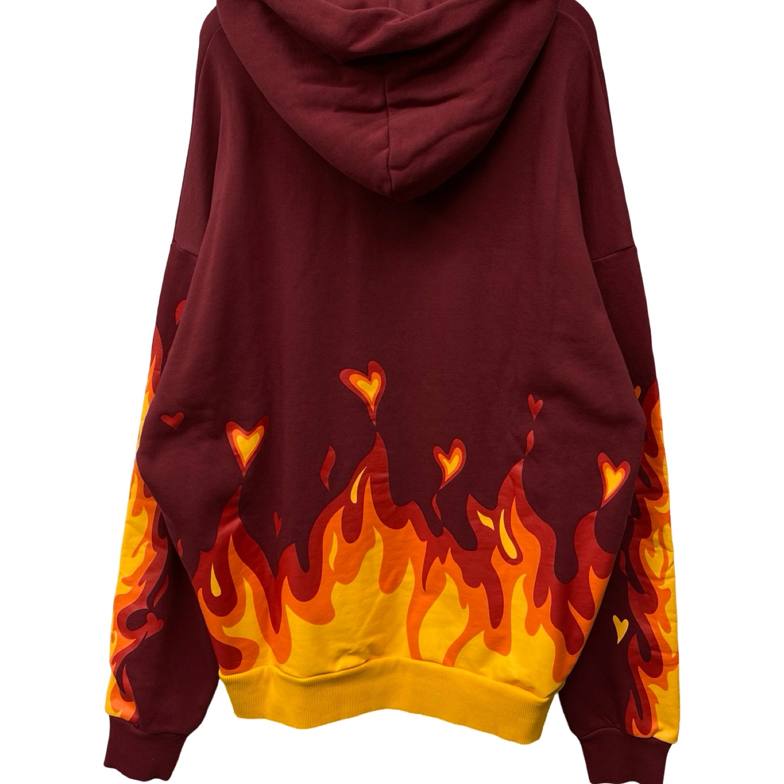 Drew House 2022AW Secret Fire Oversized Hoodie Burgundy Size L