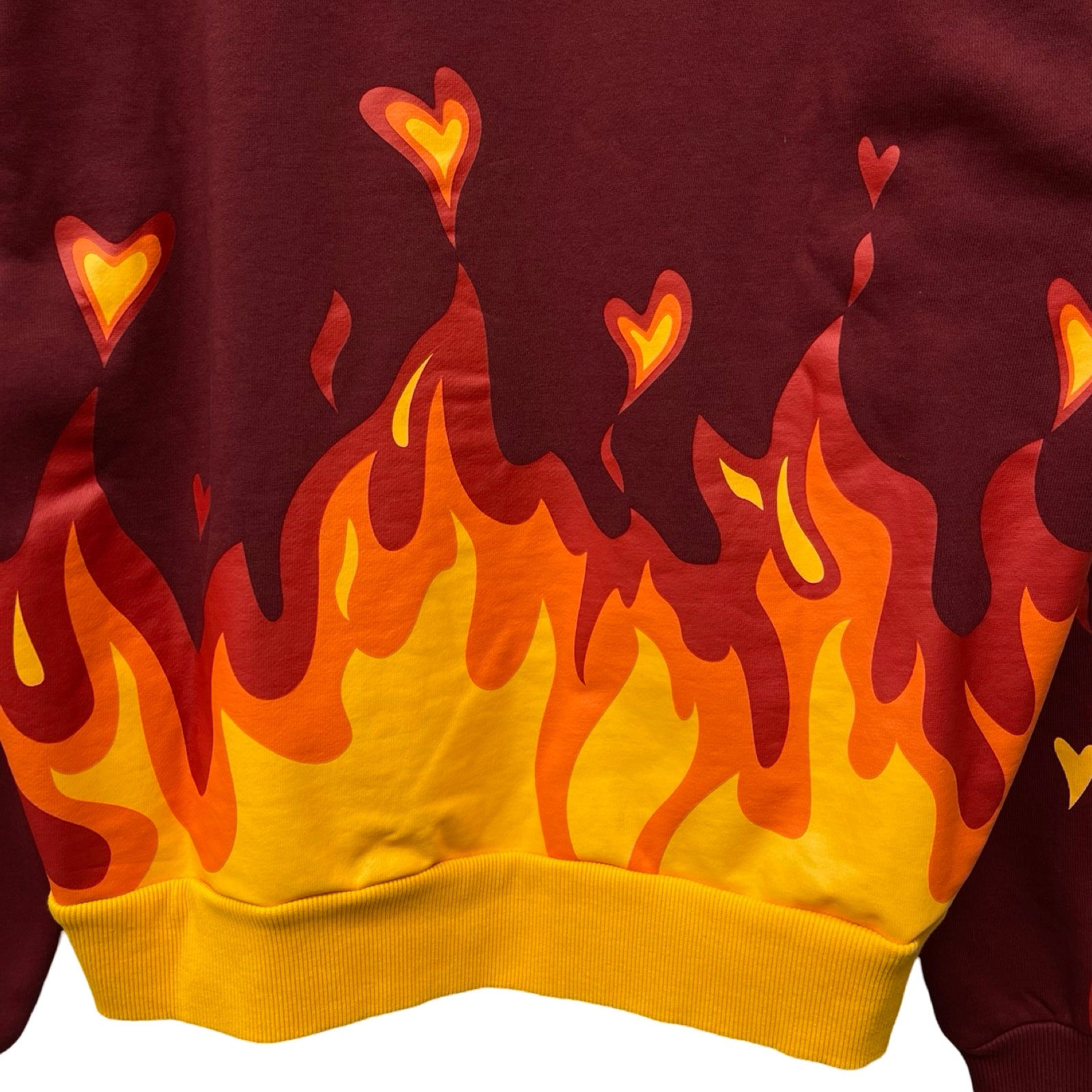 Drew House 2022AW Secret Fire Oversized Hoodie Burgundy Size L