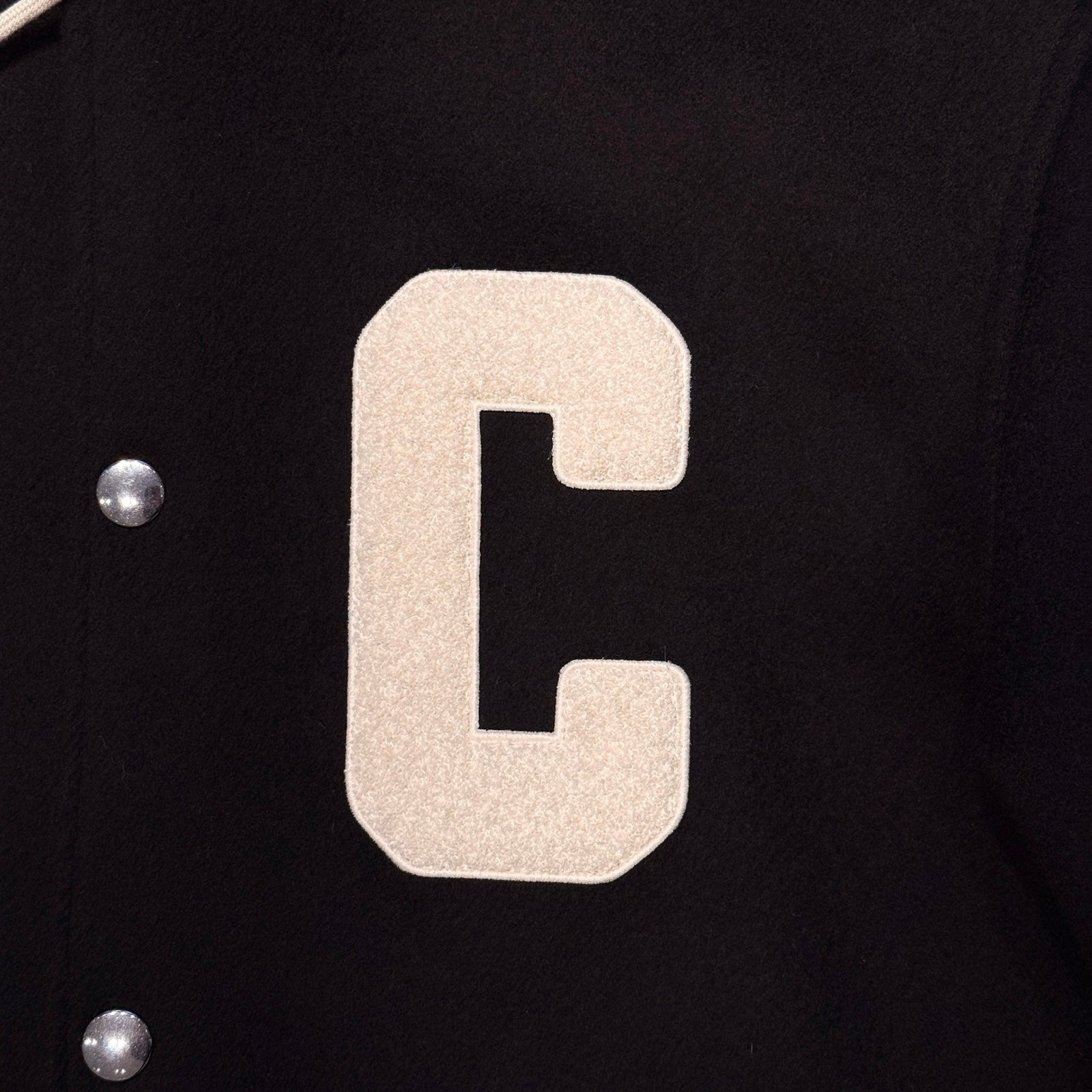 CELINE 2023AW DOUBLE FACE Wool College Hoodie 2V73S553R.27NG Size 44