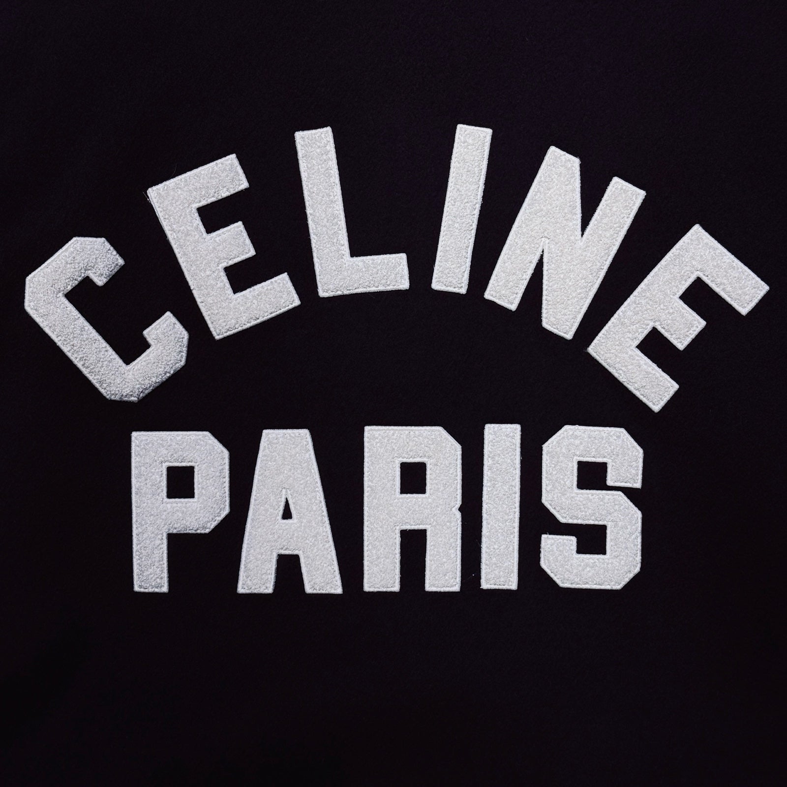 CELINE 2023AW DOUBLE FACE Wool College Hoodie 2V73S553R.27NG Size 44