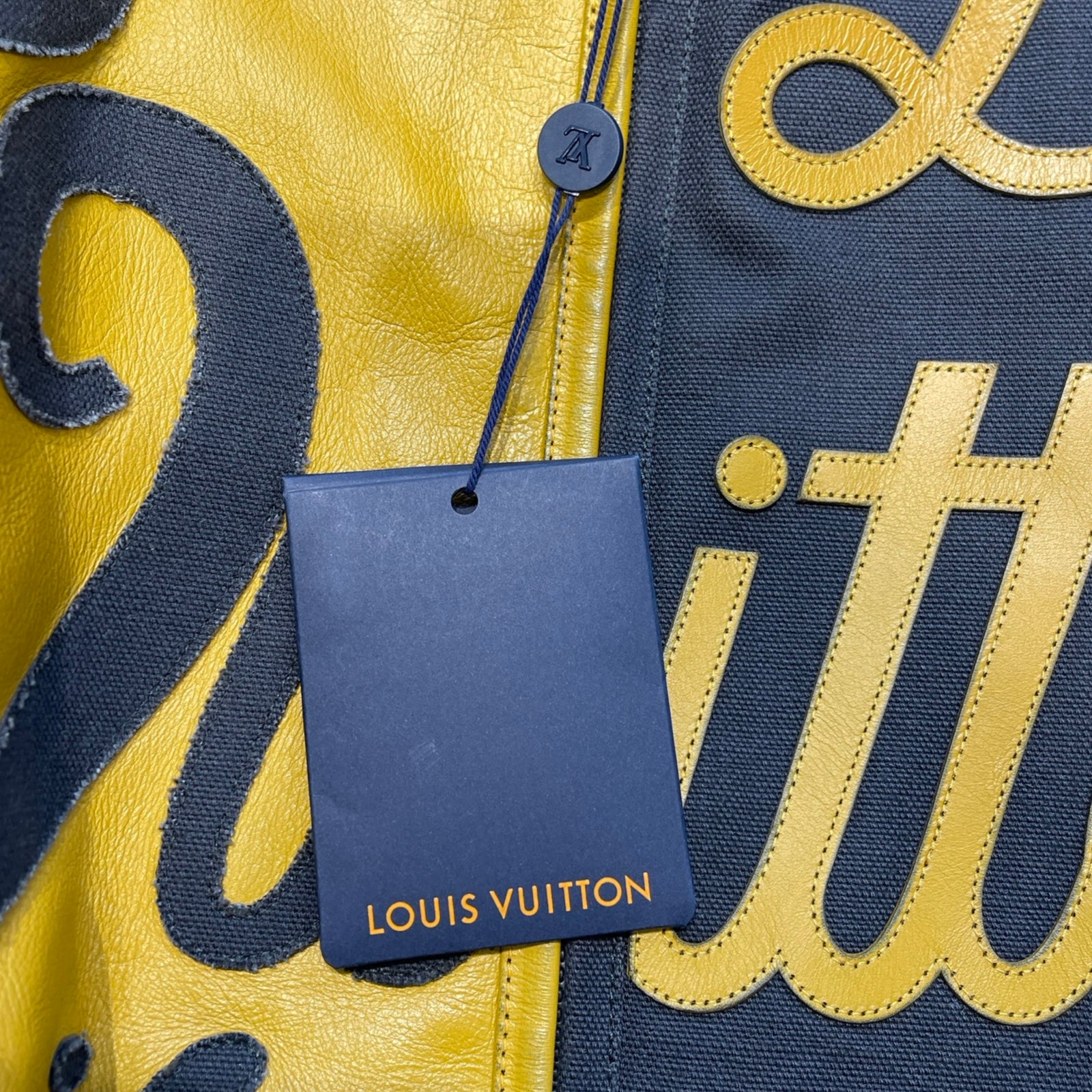 LOUIS VUITTON 2023SS Mixed Canvas Leather Bomber Jacket 1AB98D Size 48