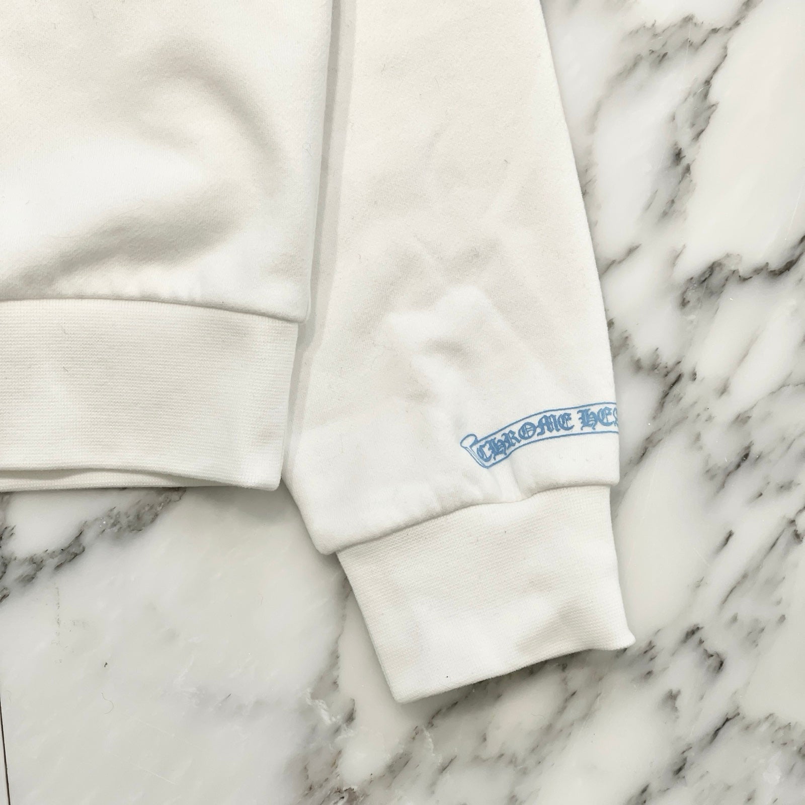 CHROME HEARTS Las Vegas Limited Fontainebleau Neck Logo Dice Print Crewneck Sweatshirt Size S クロムハーツ ラスベガス限定 ネックロゴ ダイスプリント クルーネック スウェットシャツ サイズS