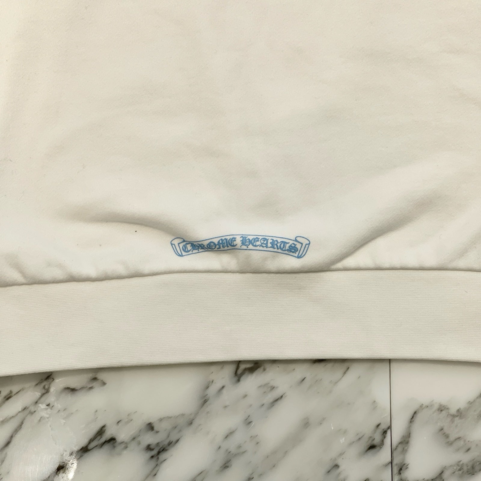 CHROME HEARTS Las Vegas Limited Fontainebleau Neck Logo Dice Print Crewneck Sweatshirt Size M クロムハーツ ラスベガス限定ネックロゴ ダイスプリントクルーネックスウェットシャツ サイズM