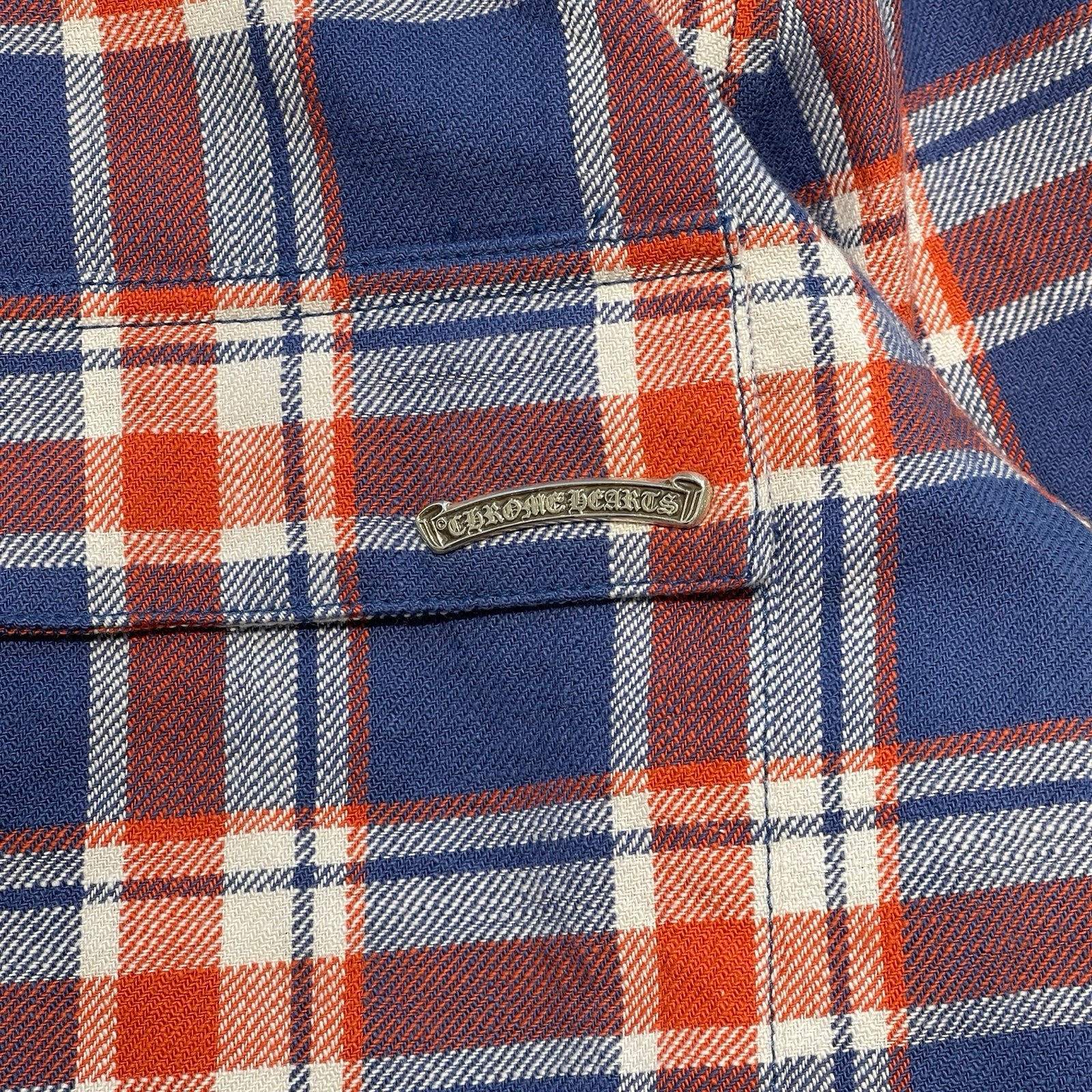 CHROME HEARTS YNOT WORK'N PADDED FLANNEL CHECK SHIRT JACKET Size L CHROME HEARTS YNOT WORK'N PADDED FLANNEL CHECK SHIRT JACKET Size L