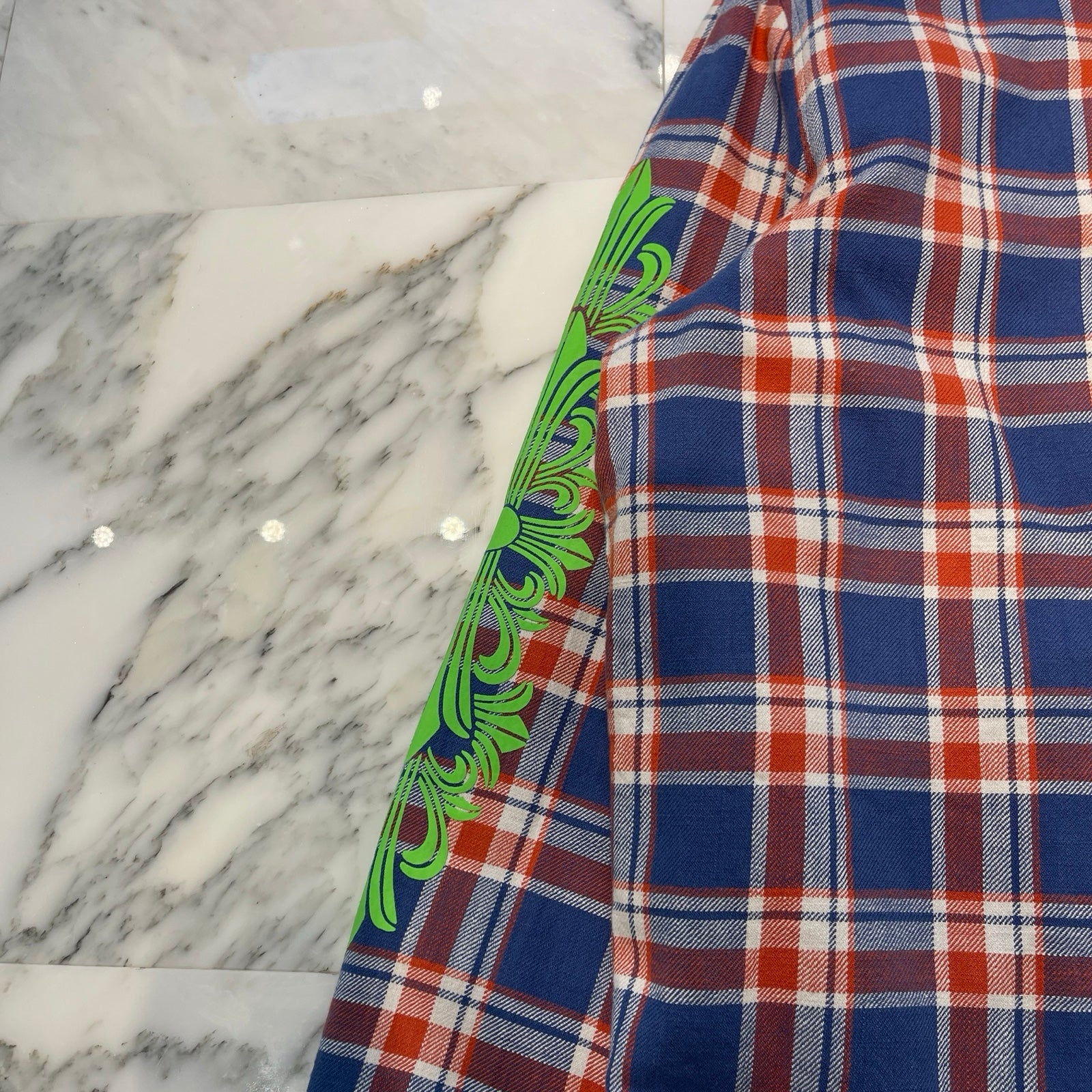 CHROME HEARTS YNOT Work'n Padded Flannel Shirt Jacket Size L クロムハーツ ワイノット ワーキンフランネルチェック シャツジャケット サイズL