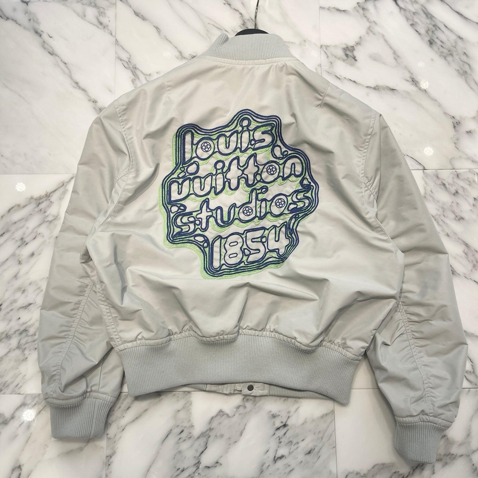 LOUIS VUITTON 2023AW Embroidered Technical Bomber Jacket 1ABXT1 Size 44