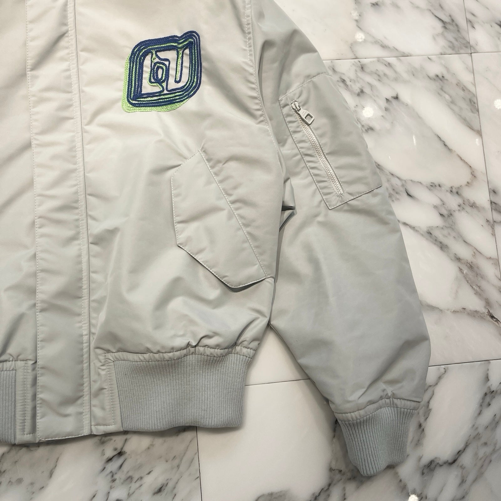 LOUIS VUITTON 2023AW Embroidered Technical Bomber Jacket 1ABXT1 Size 44