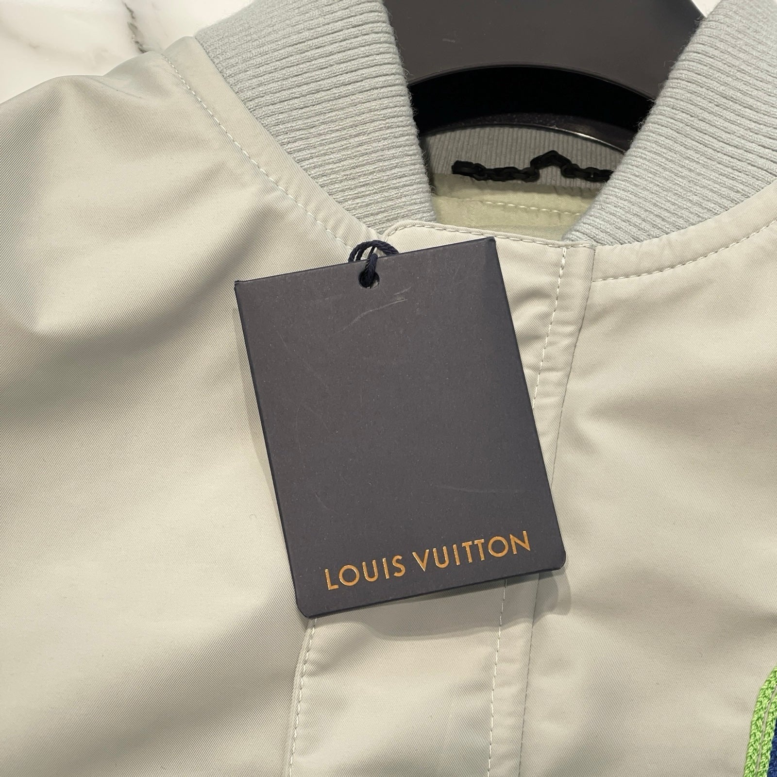 LOUIS VUITTON 2023AW Embroidered Technical Bomber Jacket 1ABXT1 Size 44