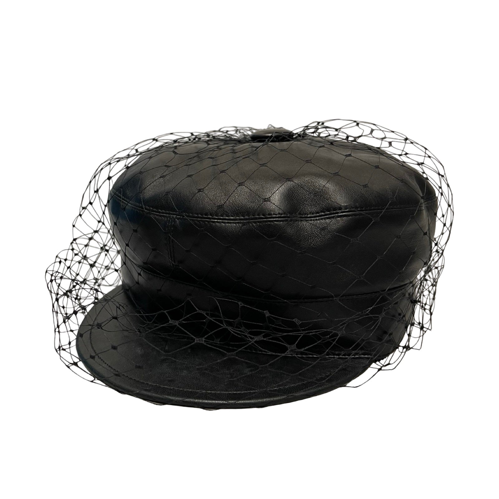 DIOR Christian Dior REVOLUTION Lamb Skin Newsboy Cap 85PAR920G700 Size 59