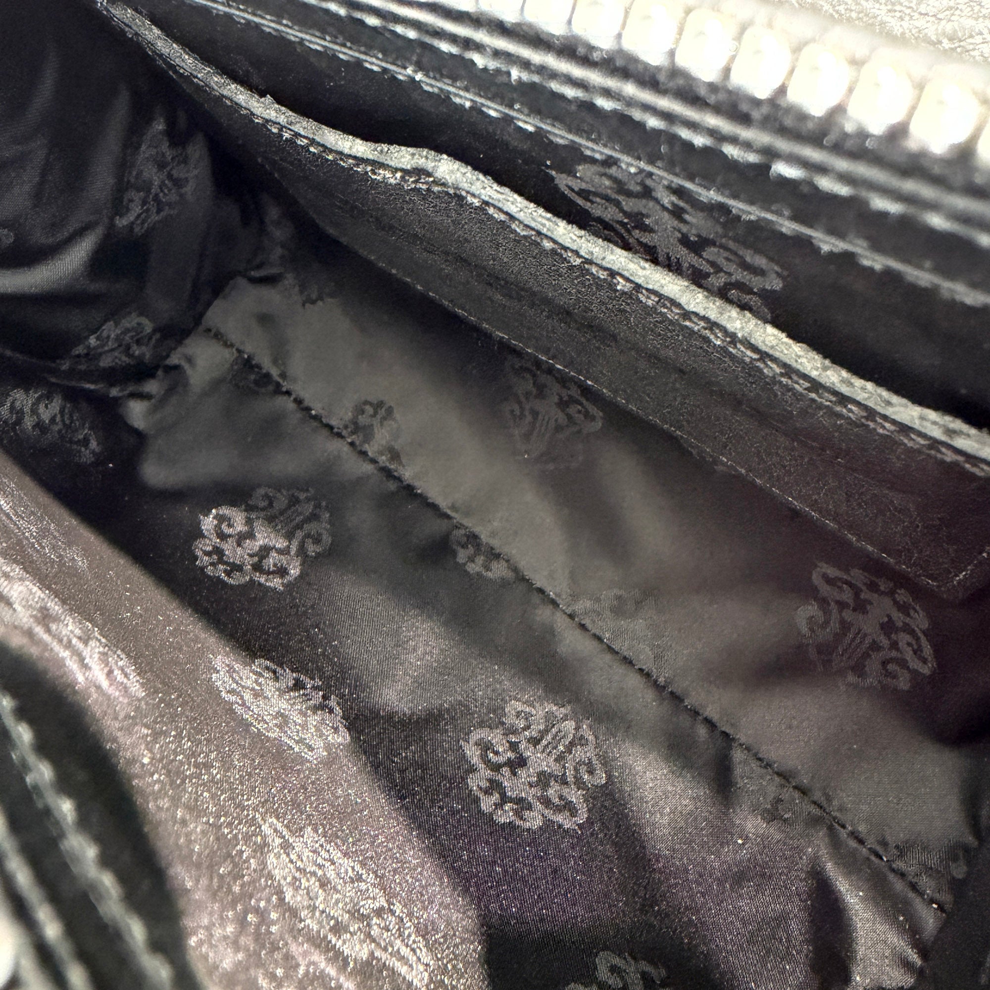 CHROME HEARTS DOG ADAMS BS FLARE Leather Shoulder Hand Bag クロムハーツ ドッグアダムズ BSフレア レザー ショルダー ハンドバッグ