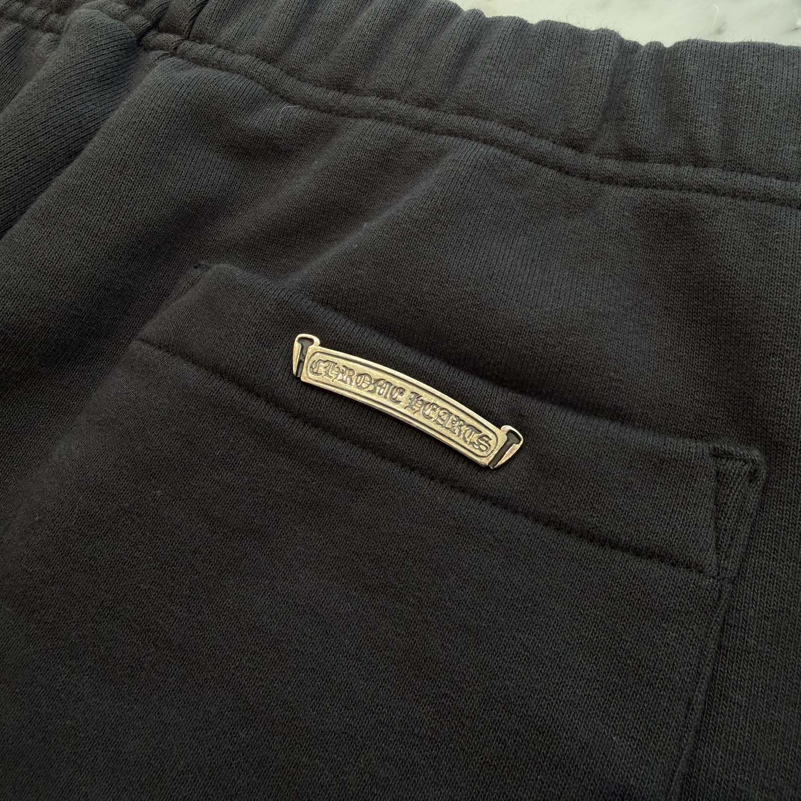 CHROME HEARTS Y NOT 3 Cemetery Cross Leather Patch Sweat Pants Size M クロムハーツ ワイノット 3セメタリークロス レザーパッチ スウェットパンツ サイズM