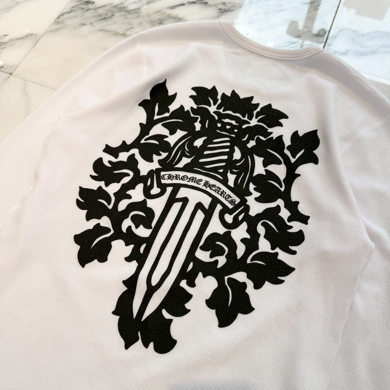 CHROME HEARTS 2025SS Vine Dagger Print Thermal Long Sleeve Tee Size XL クロムハーツ ヴァインダガー プリント サーマル ロングスリーグ Tシャツ サイズXL