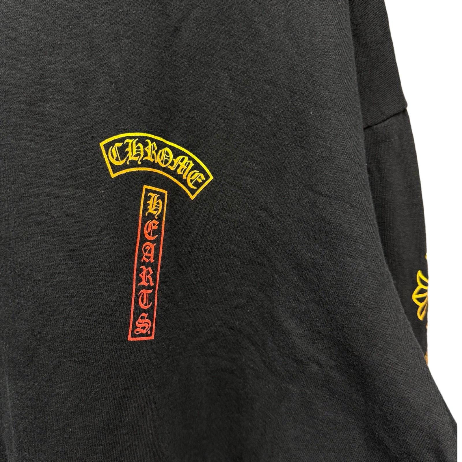 CHROME HEARTS Gradient Logo Pullover Hoodie Size XL