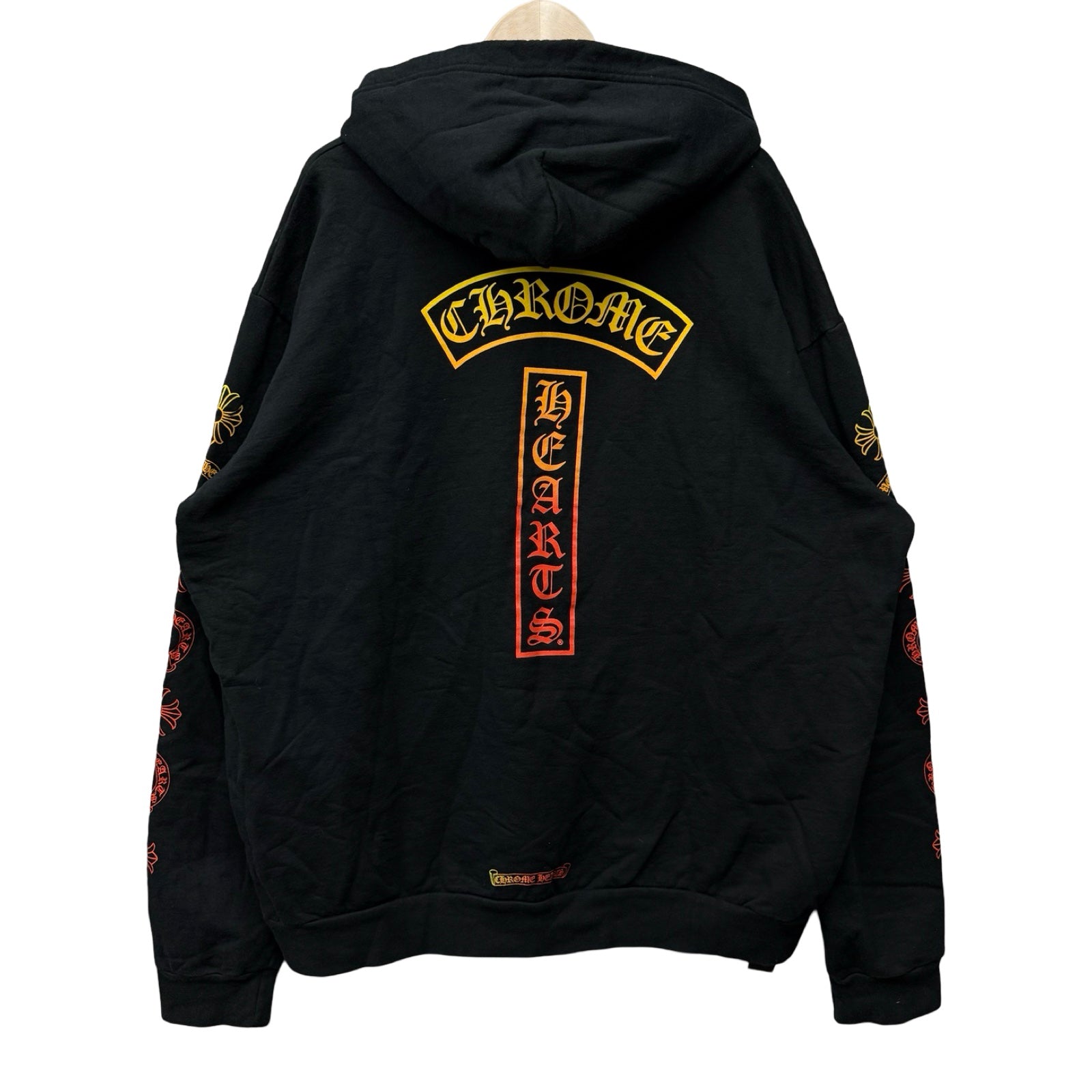 CHROME HEARTS Gradient Logo Pullover Hoodie Size XL