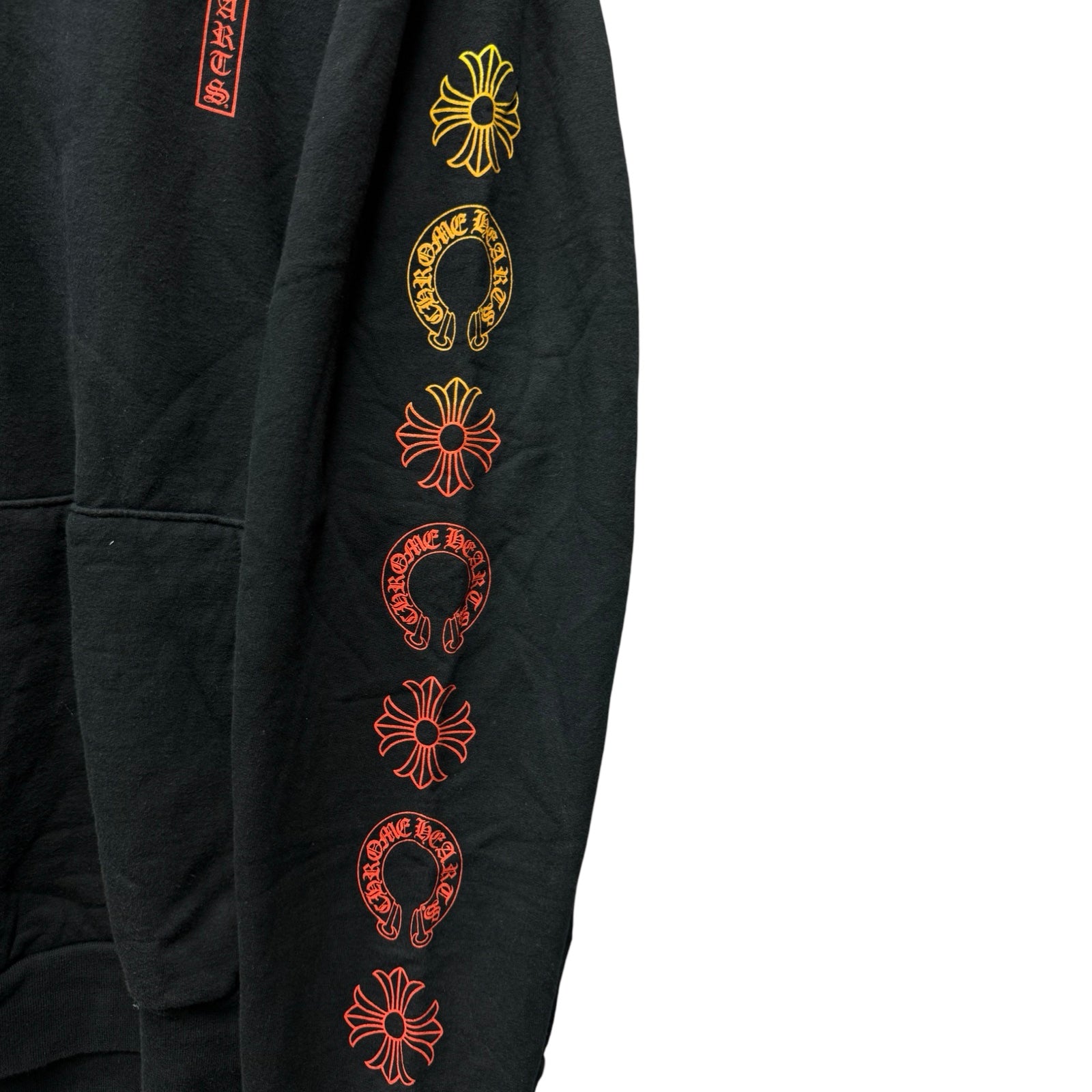 CHROME HEARTS Gradient Logo Pullover Hoodie Size XL