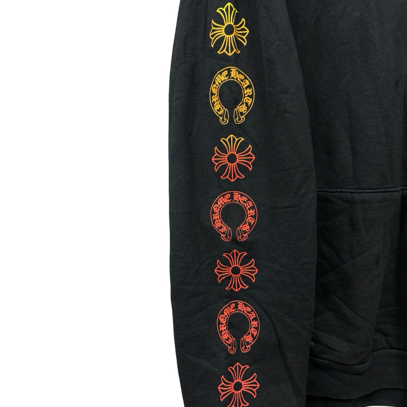 CHROME HEARTS Gradient Logo Pullover Hoodie Size XL