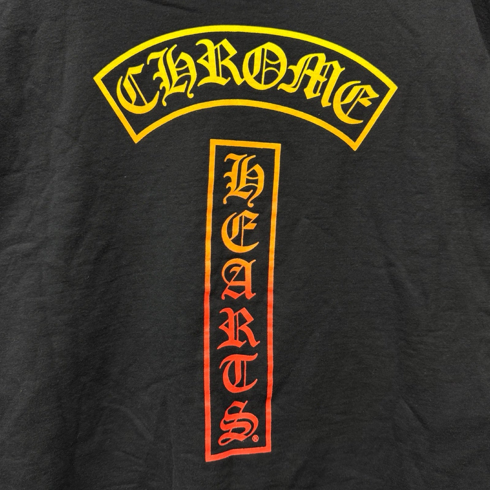 CHROME HEARTS Gradient Logo Pullover Hoodie Size XL