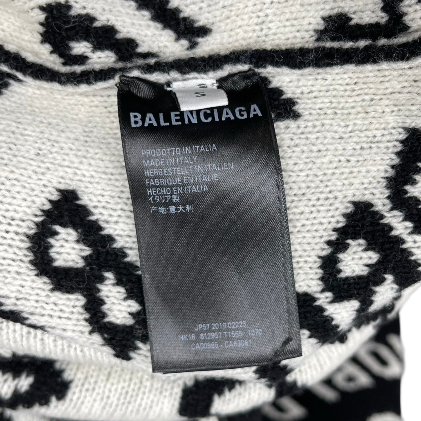 BALENCIAGA 2020AW World Food Programme Sweater 612957 T1565 Size S